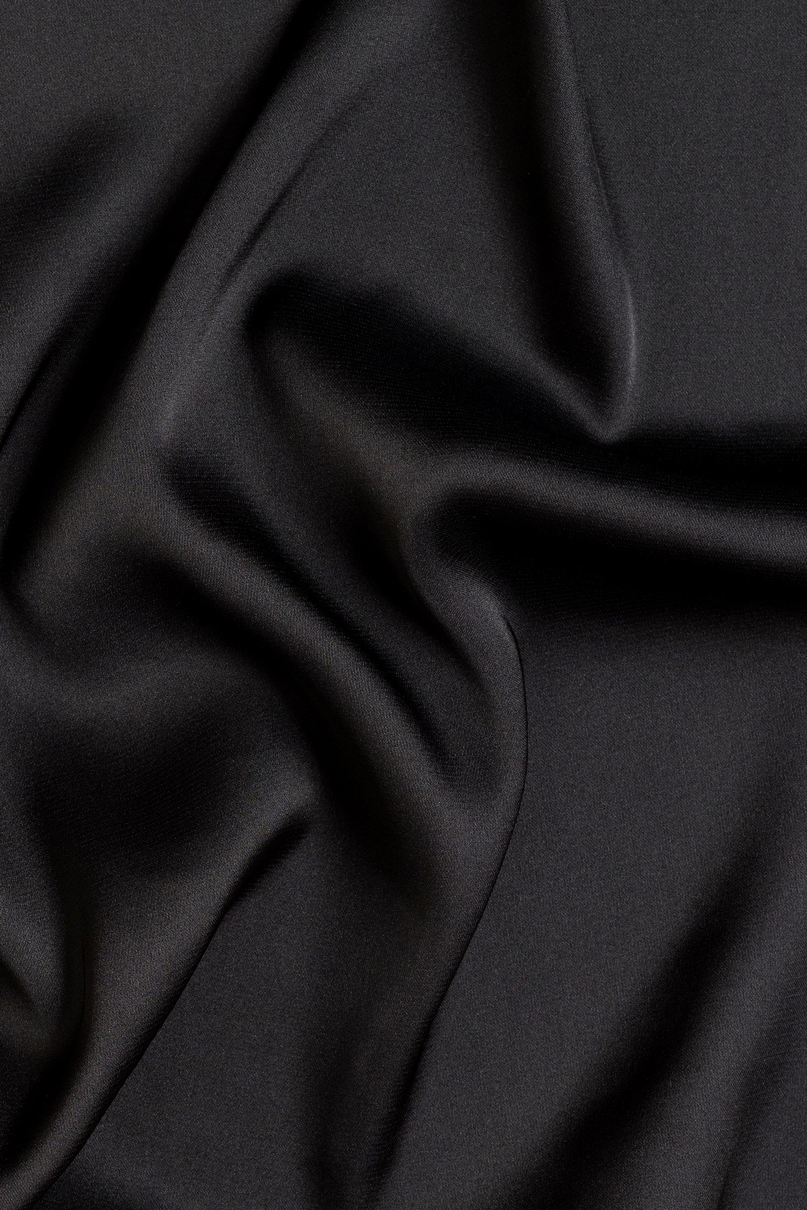 Premium Satin Hijab - Black
