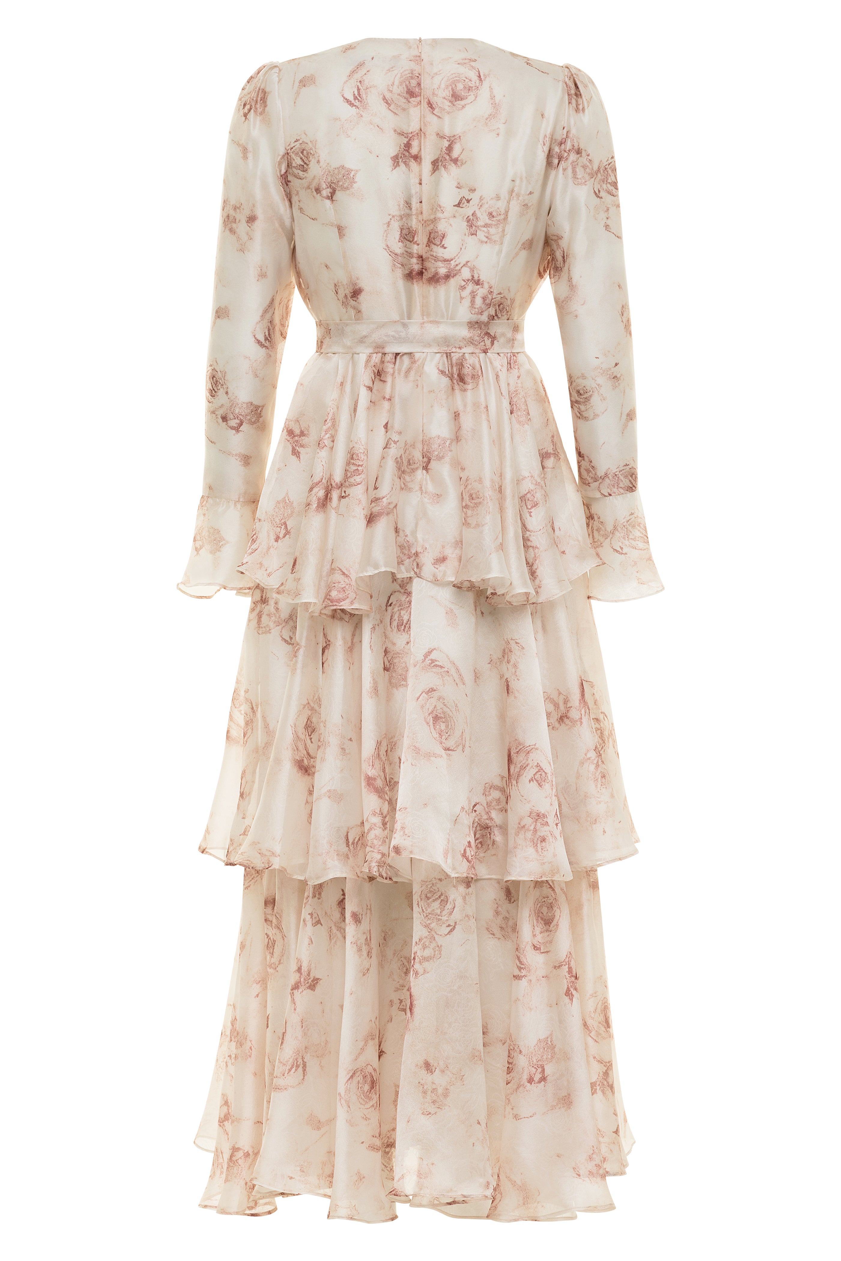 Rose Layered Maxi Dress - Blush