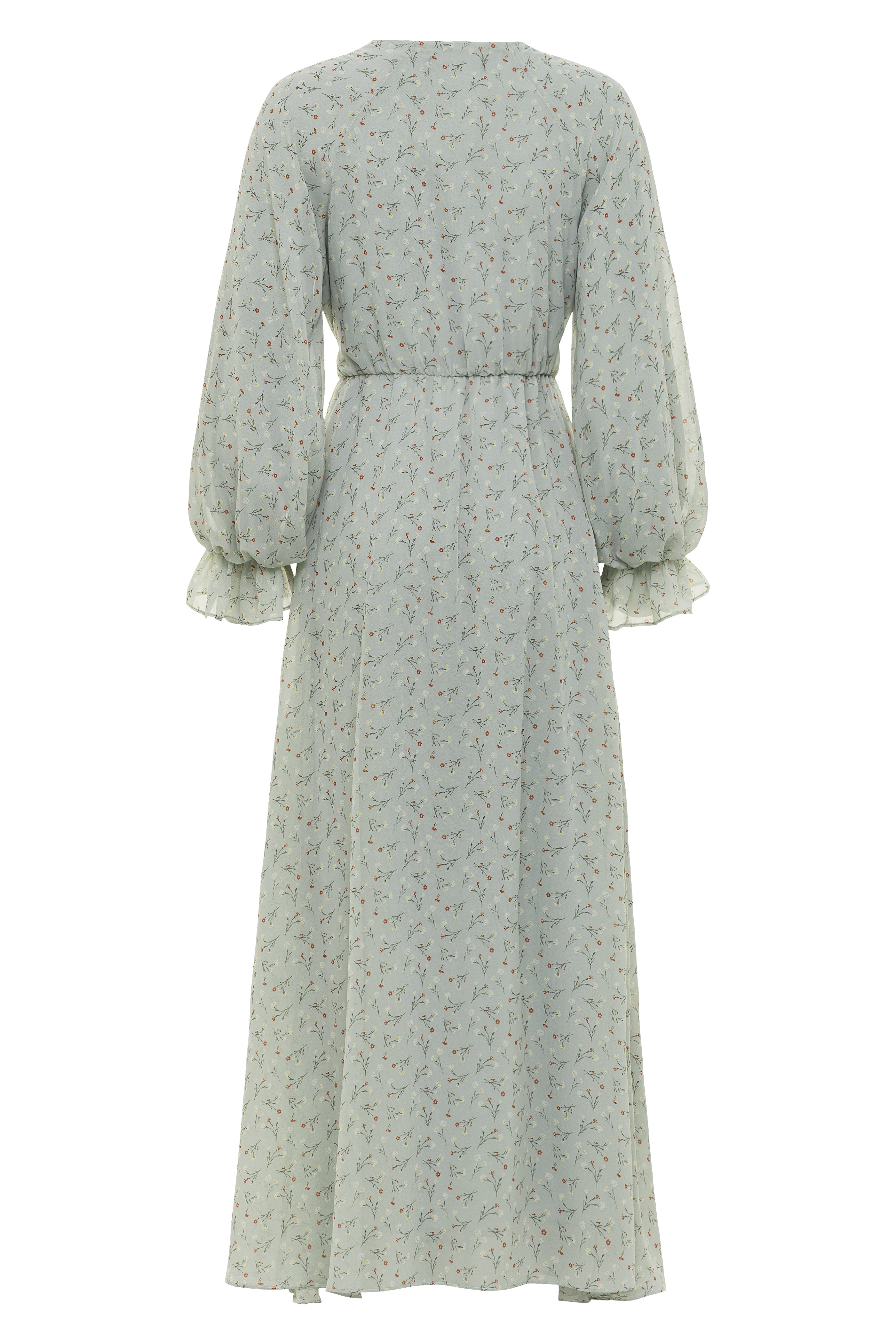 Elise Vintage Maxi Dress - Blue Floral