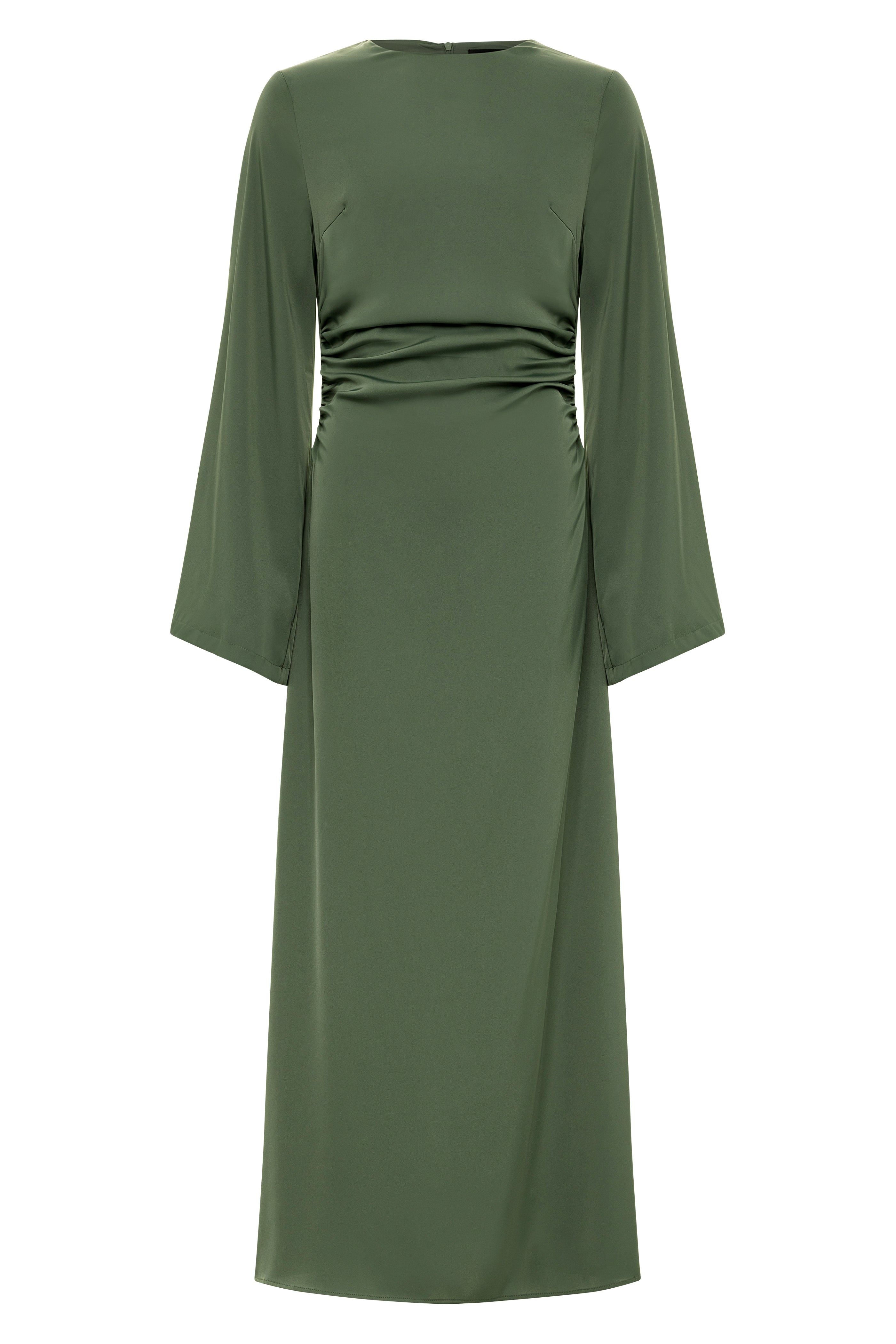 Grace Satin Maxi - Rich Green