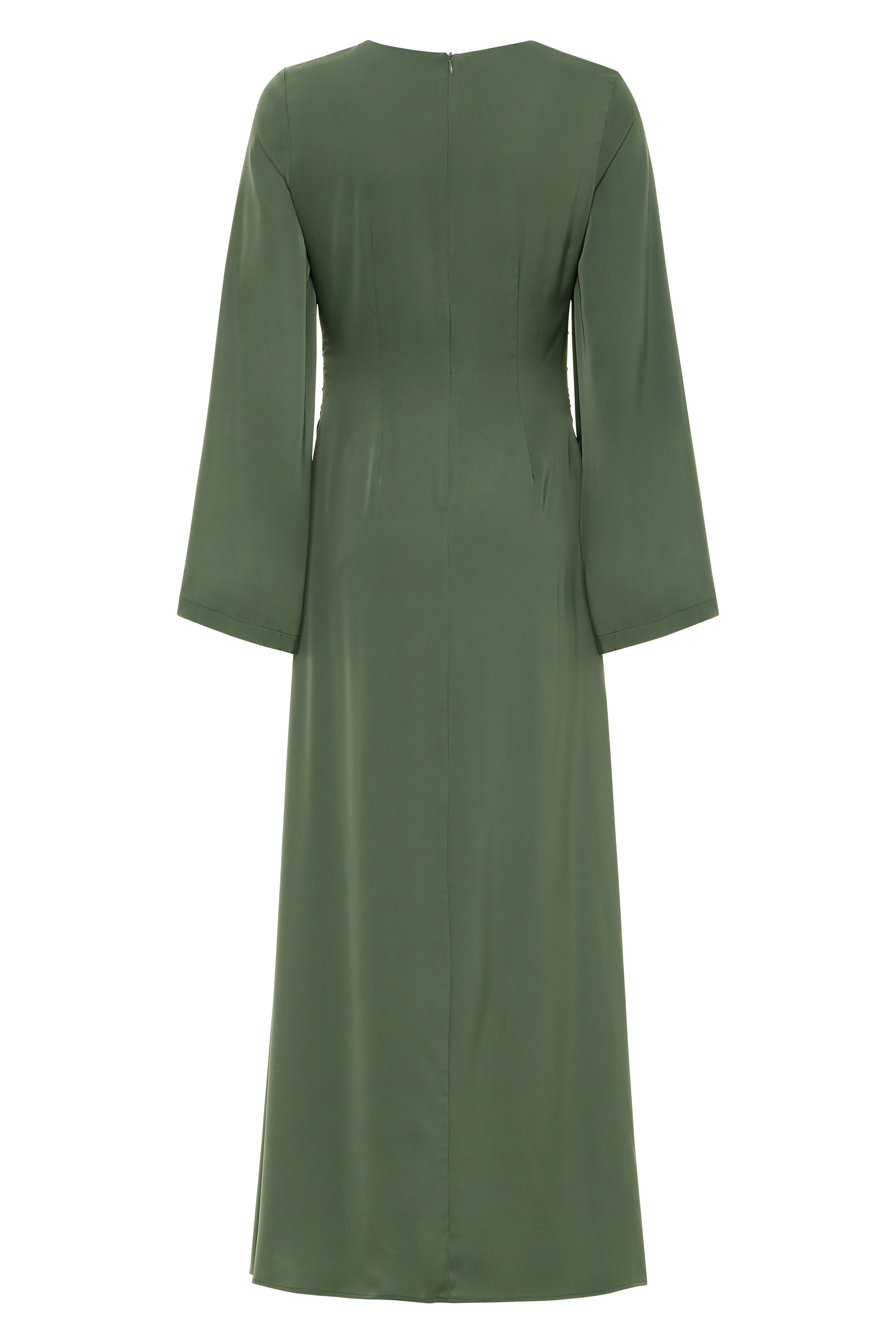 Grace Satin Maxi - Rich Green