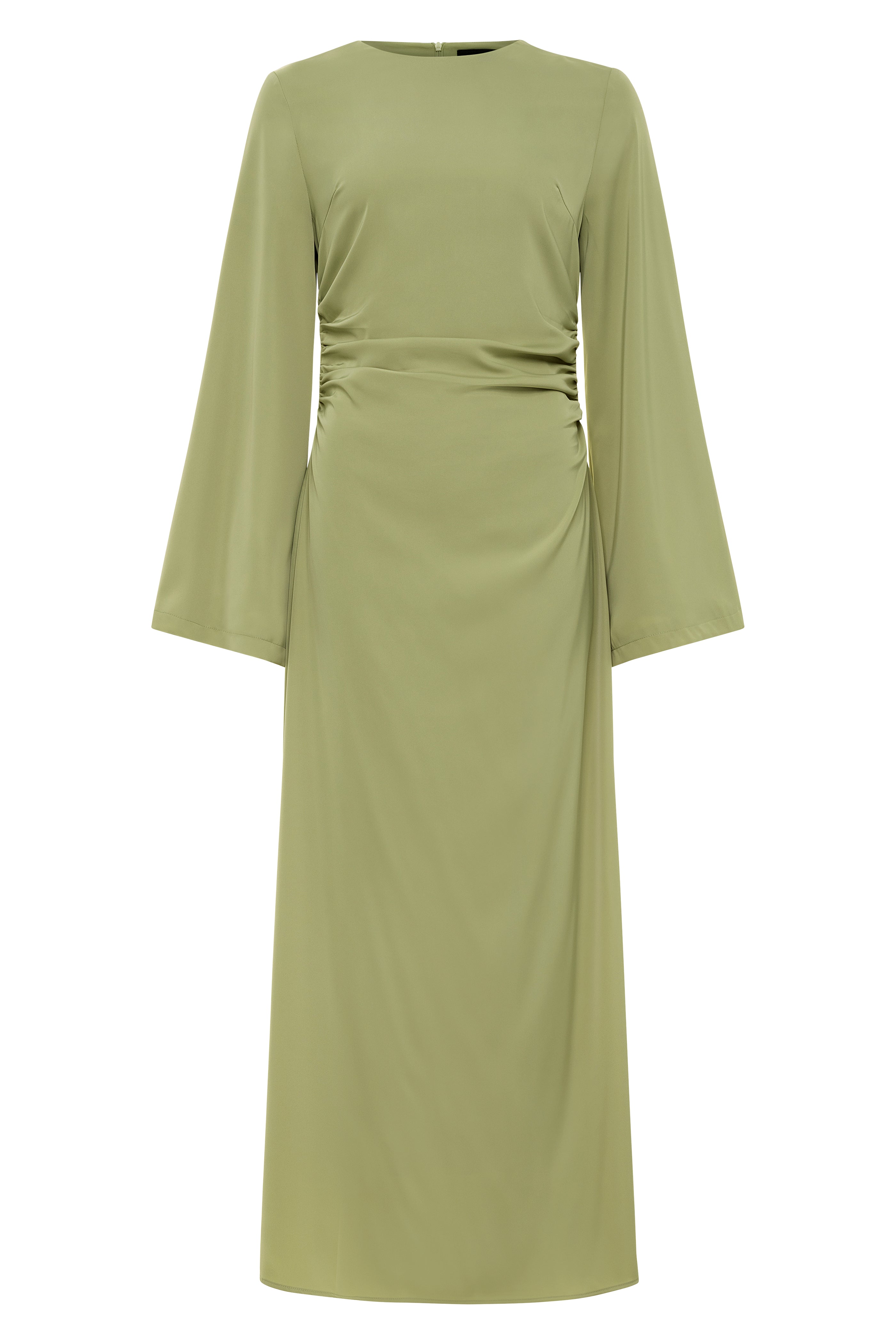 Grace Satin Maxi - Sage Green