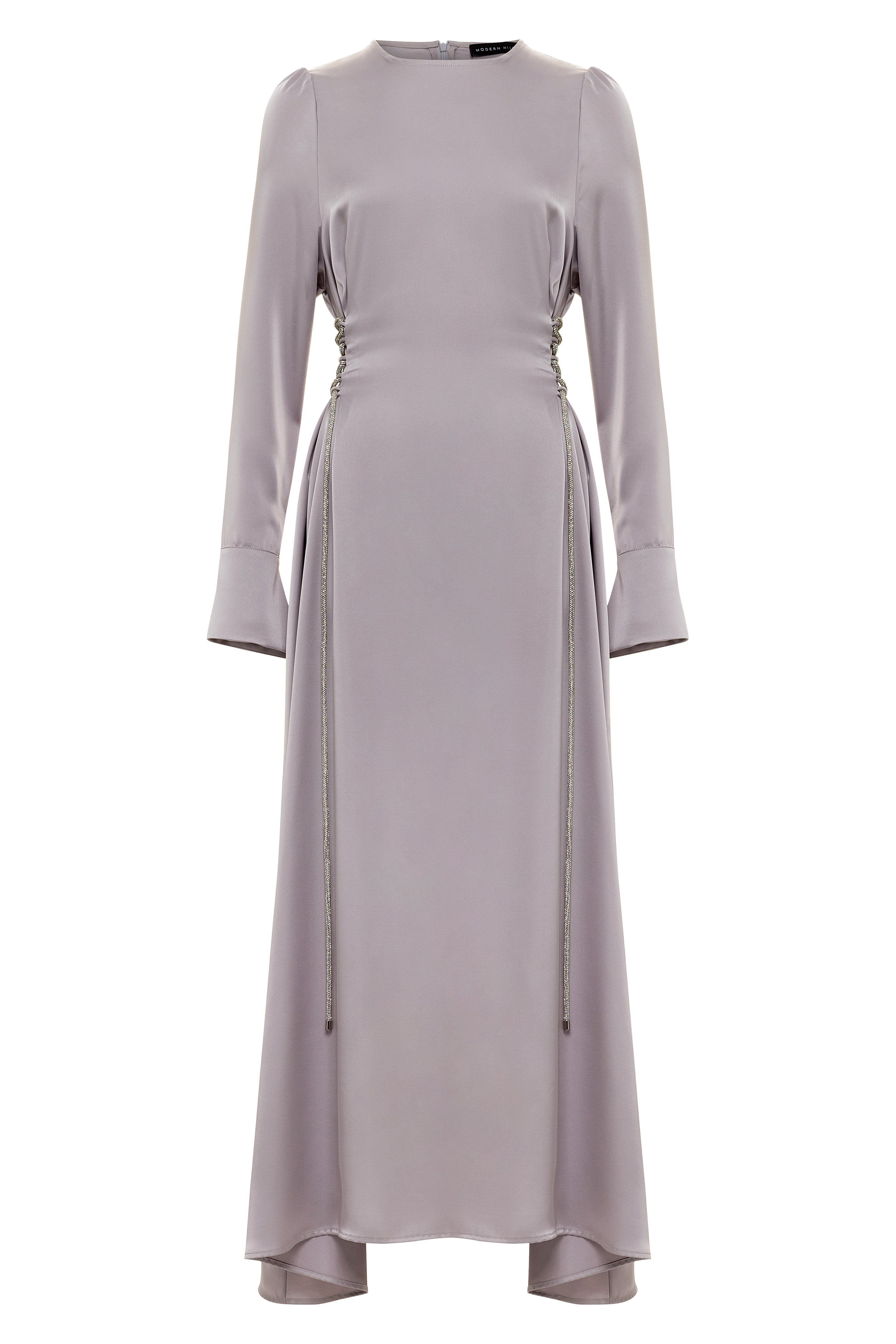 Crystal Lace-Up Maxi - Dusty Lilac