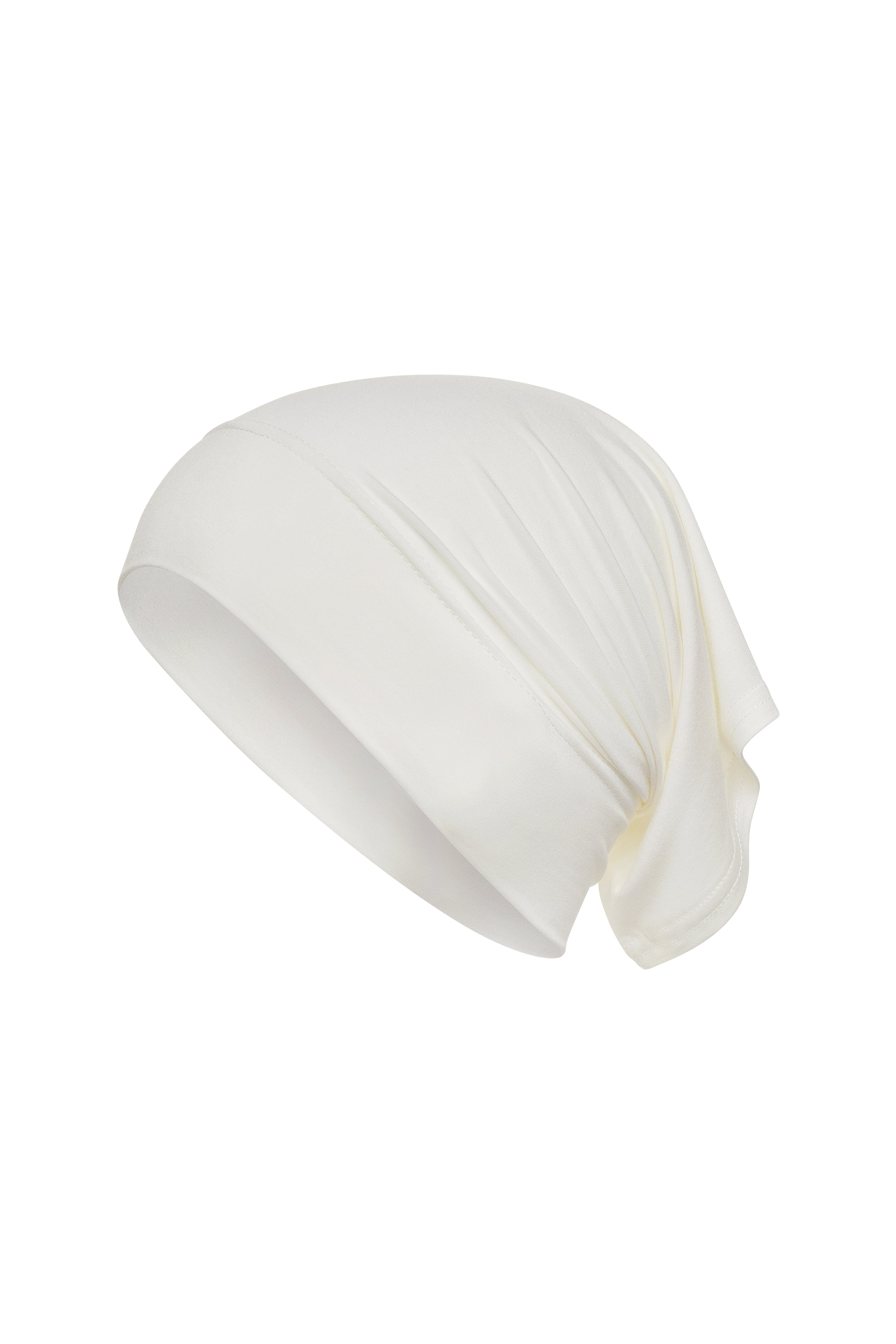 Bamboo Jersey Tube Cap (Long) - Off White