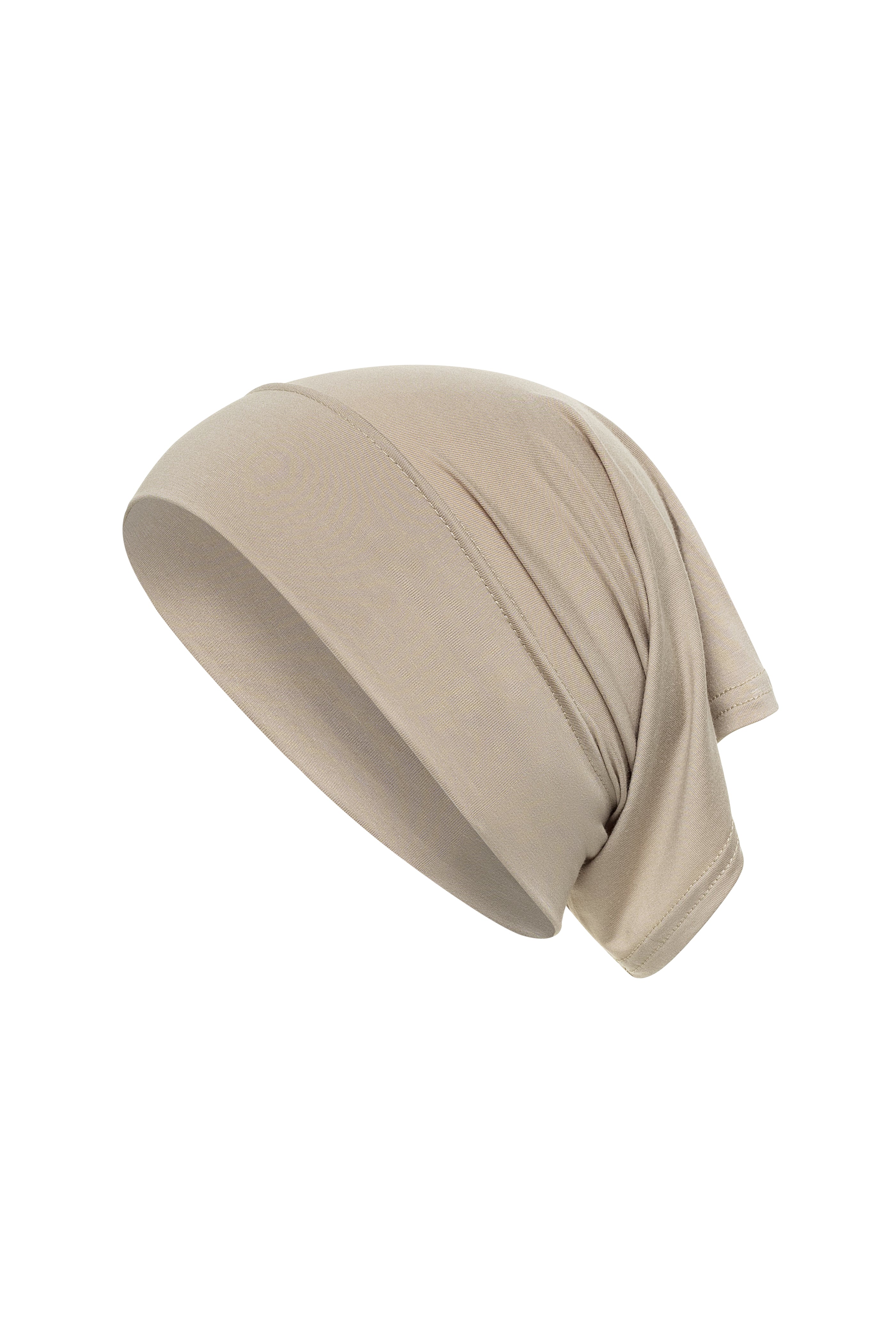 Bamboo Jersey Tube Cap (Long) - Taupe