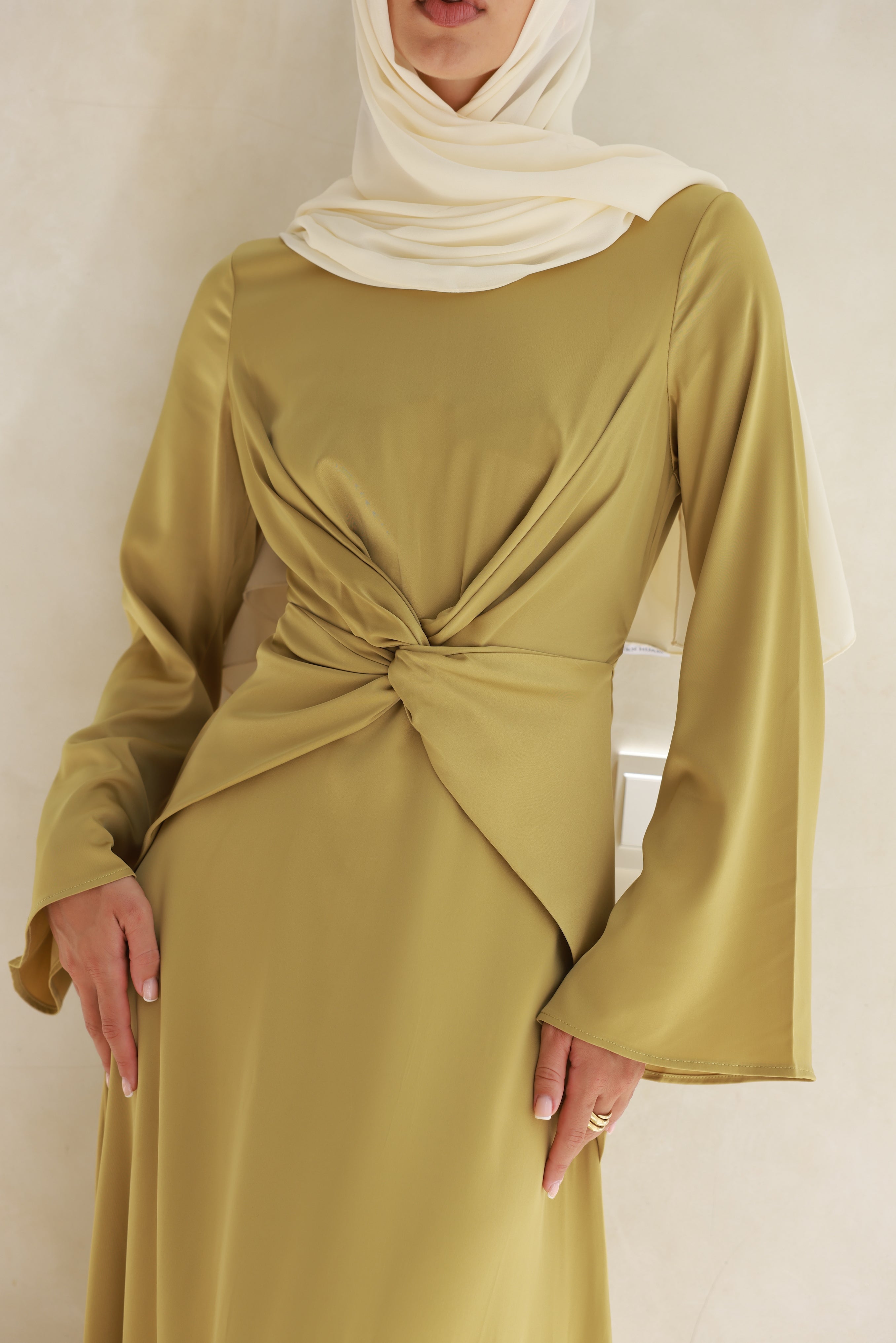 LIYANA DRESS - OLD GOLD