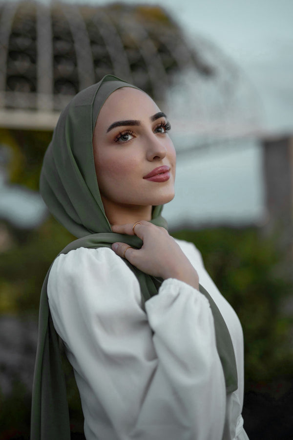 Elite Essential Chiffon Hijab - Cypress Garden