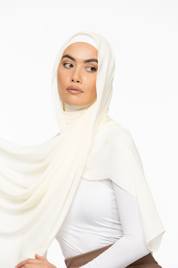 Crêpe Hijab - Vanilla