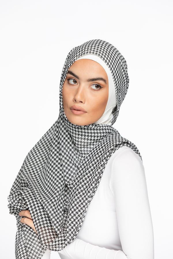 Printed Chiffon Hijab - Vintage Mosiac