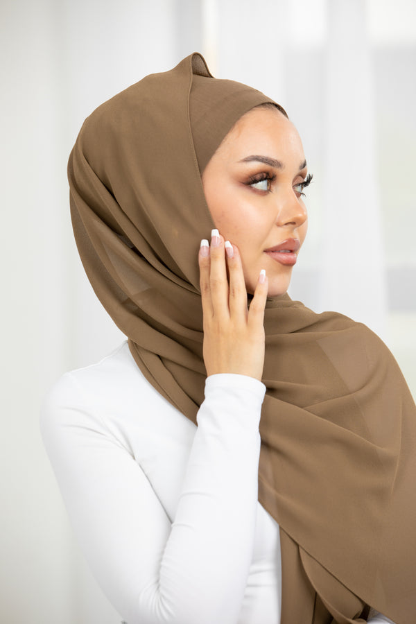 Hijab and Mesh Cap Set - Ash