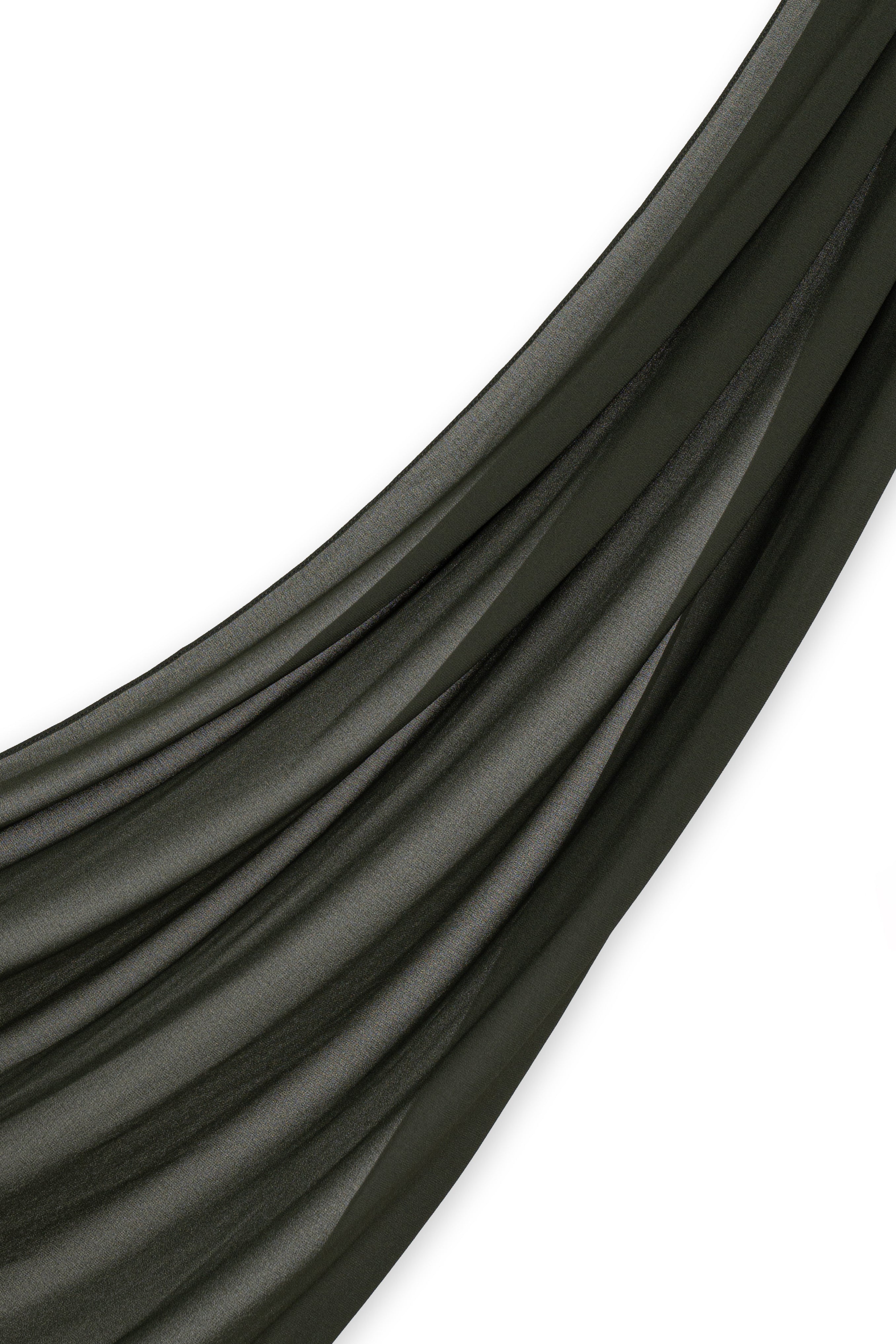 Chiffon Hijab Set - Army Green - Modern Hijabi