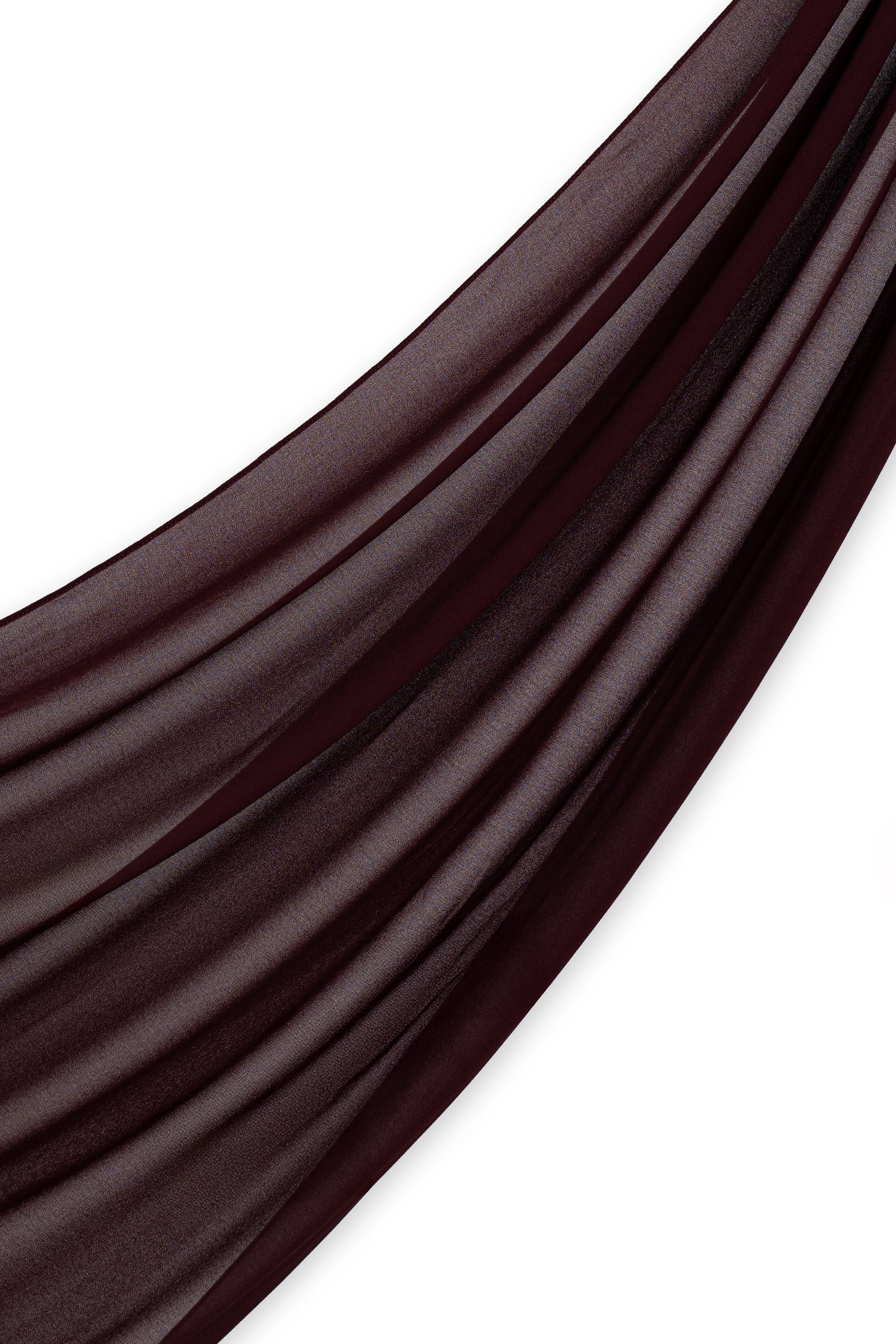 Chiffon Hijab Set - Maroon - Modern Hijabi