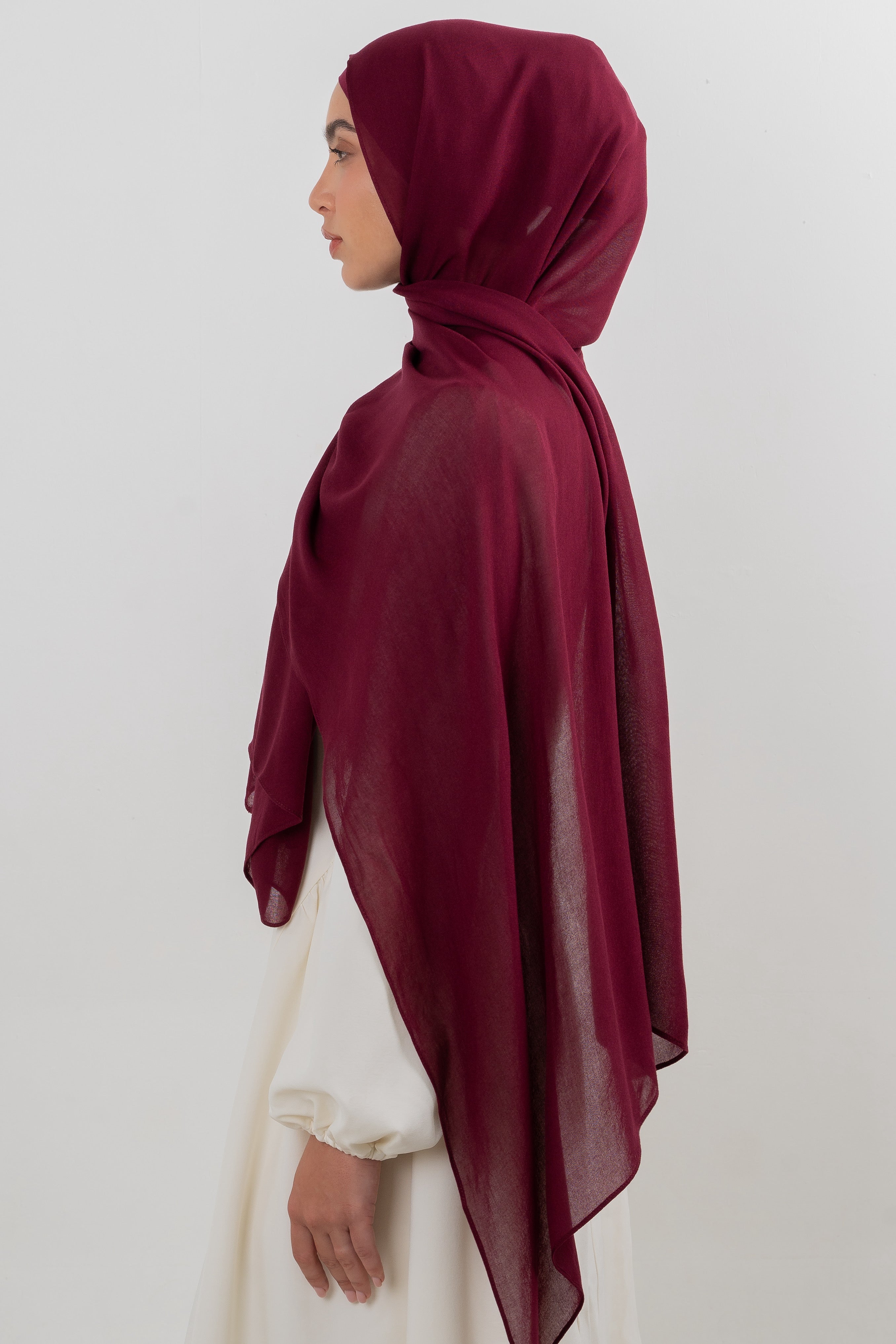 Modal Hijab Set - Maroon Banner - Modern Hijabi