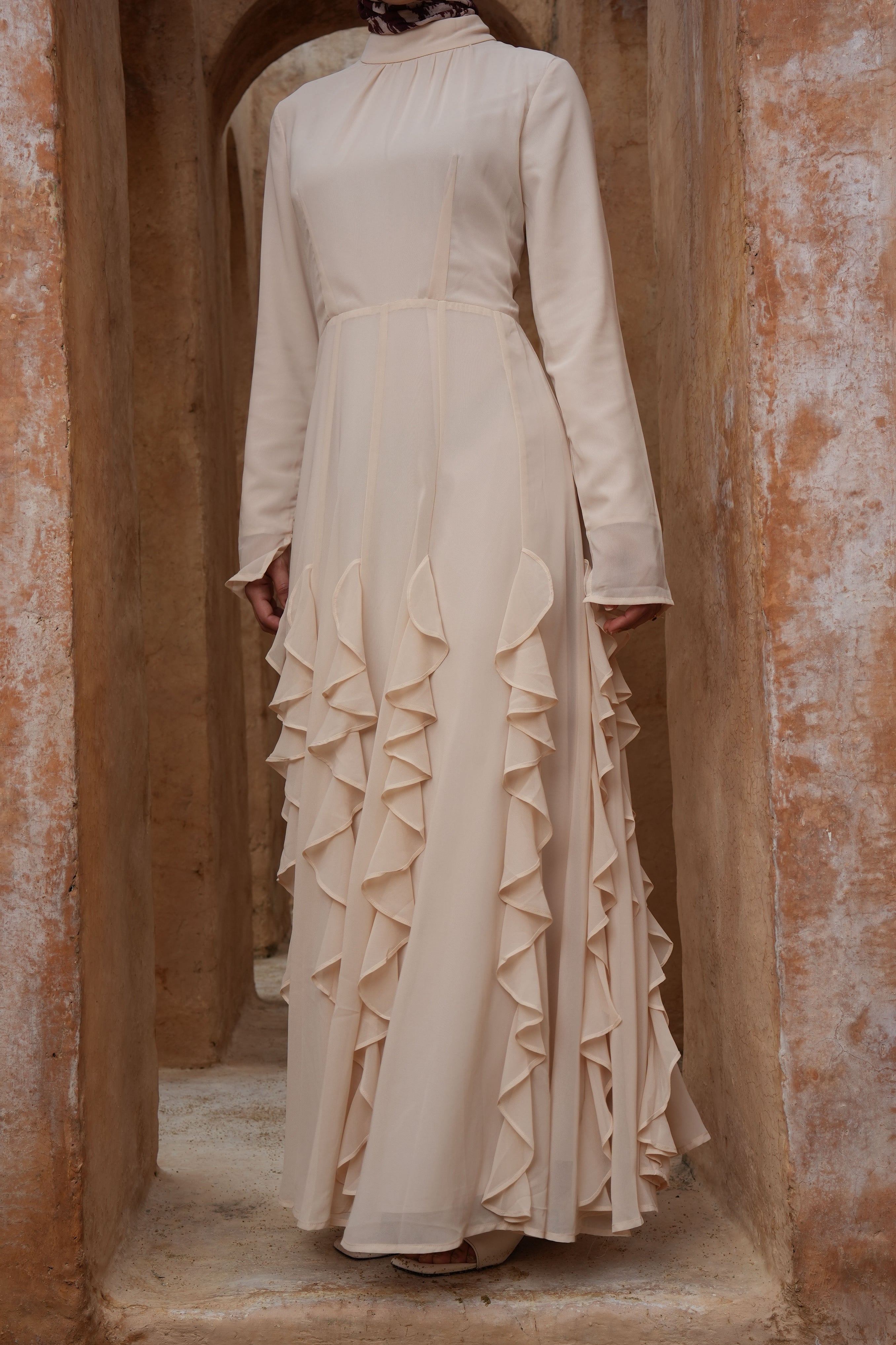 Mara Maxi Dress - Soft Sand - Modern Hijabi