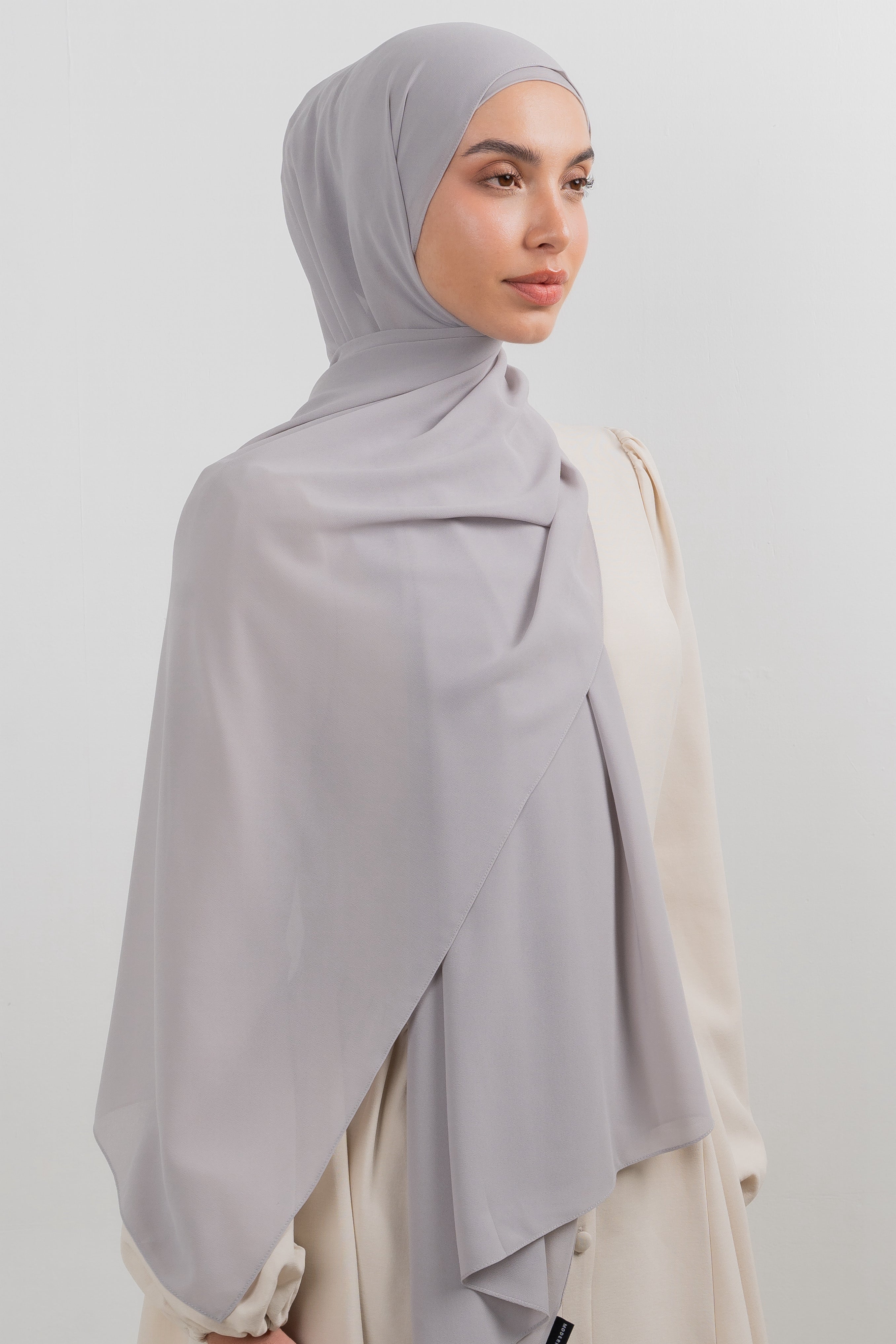 Chiffon Hijab Set - Shadow Grey - Modern Hijabi