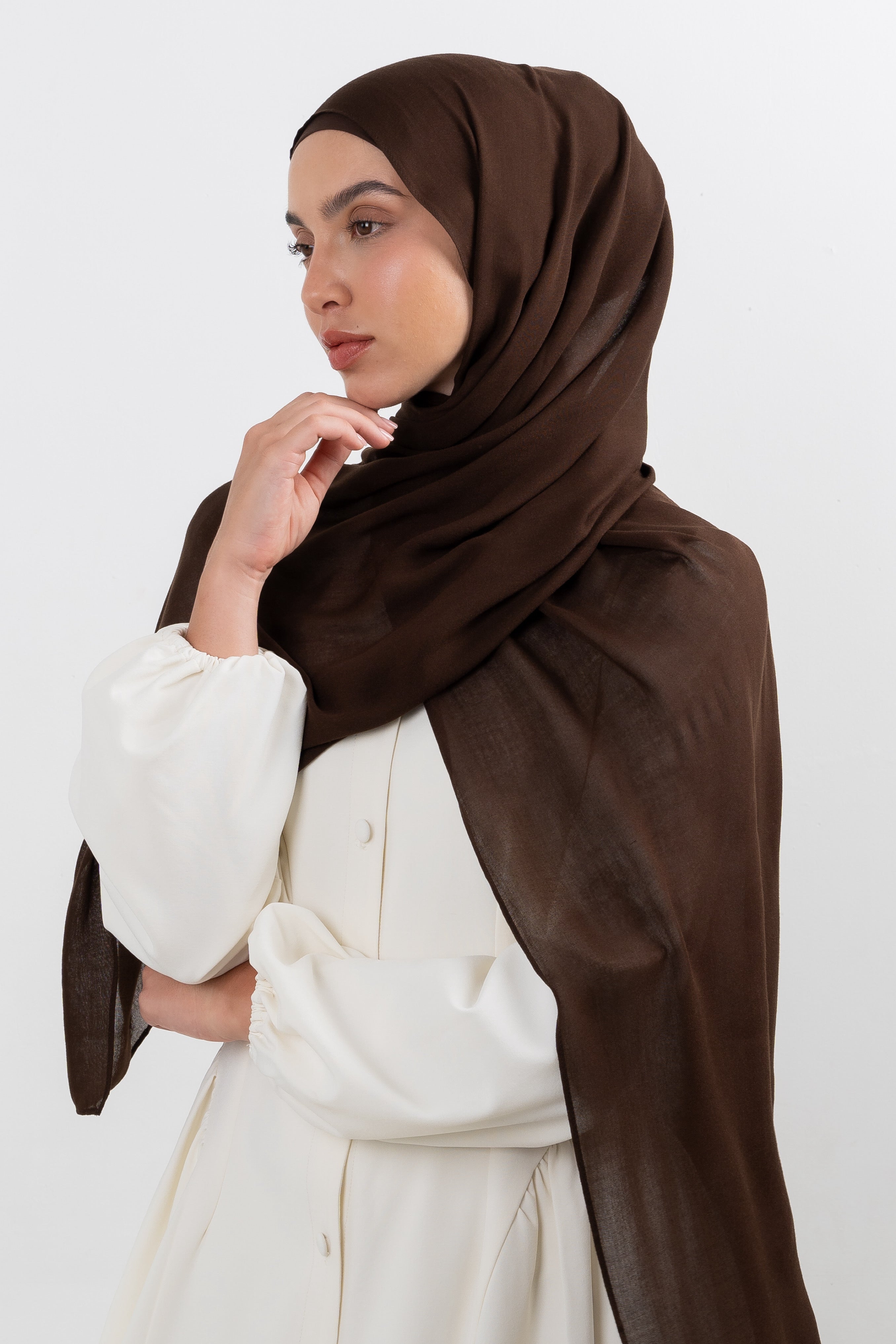Modal Hijab Set - Royal Brown - Modern Hijabi