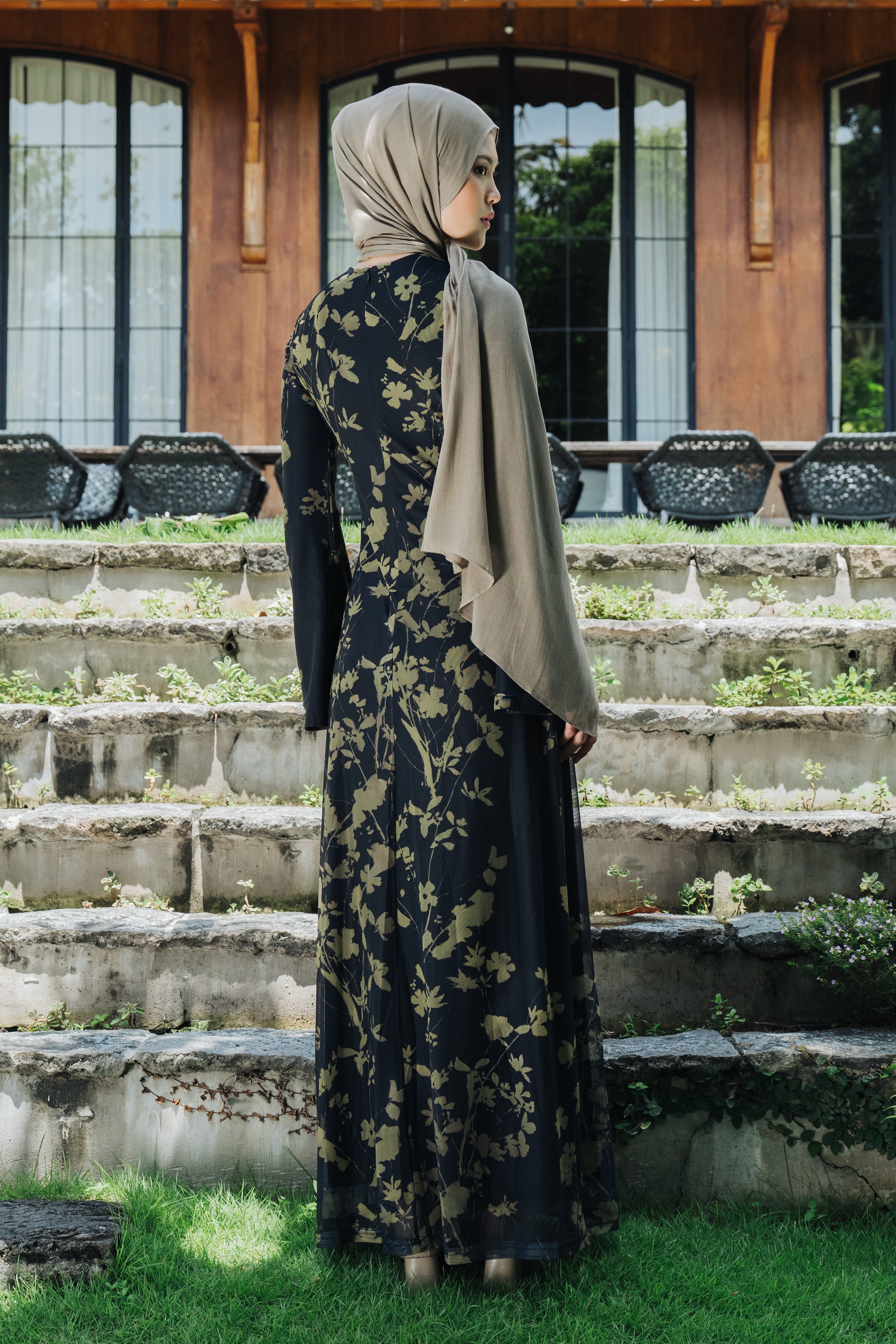 Leya Maxi - Green Floral