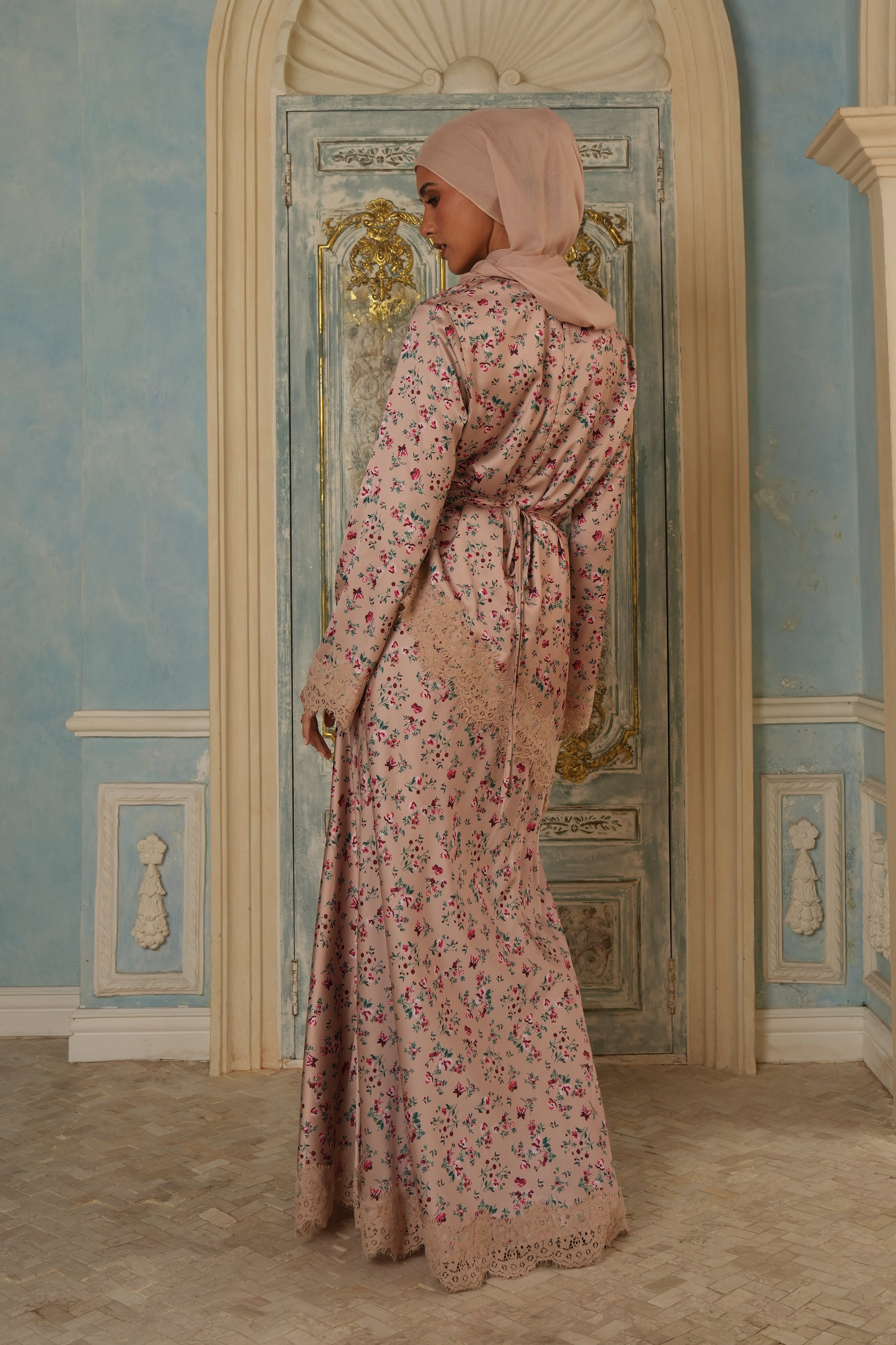 Lace Skirt/Shirt Set - Floral