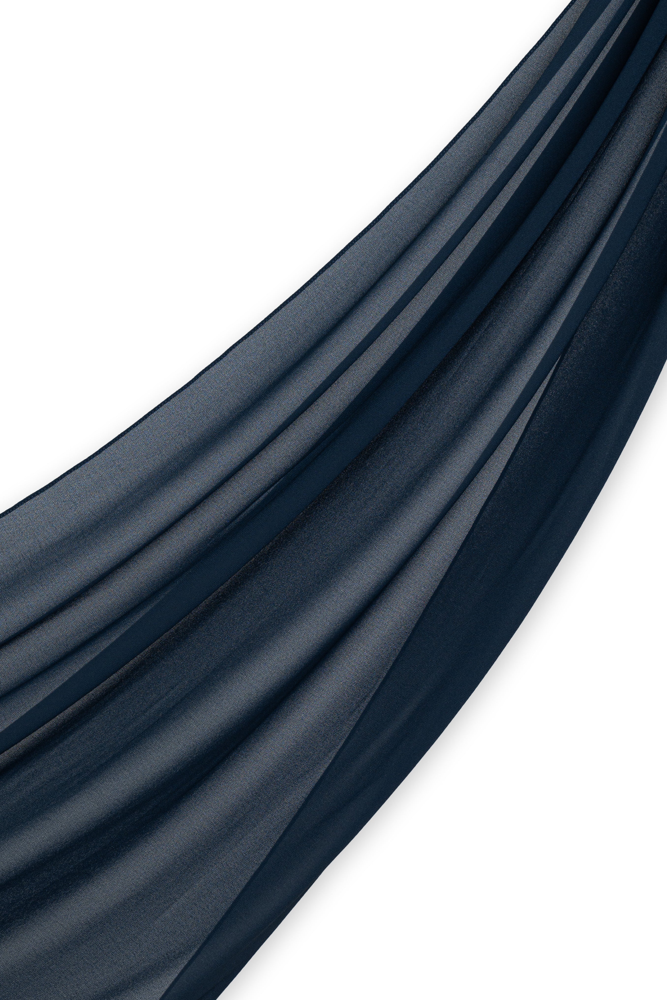 Chiffon Hijab Set - Blazer Blue - Modern Hijabi