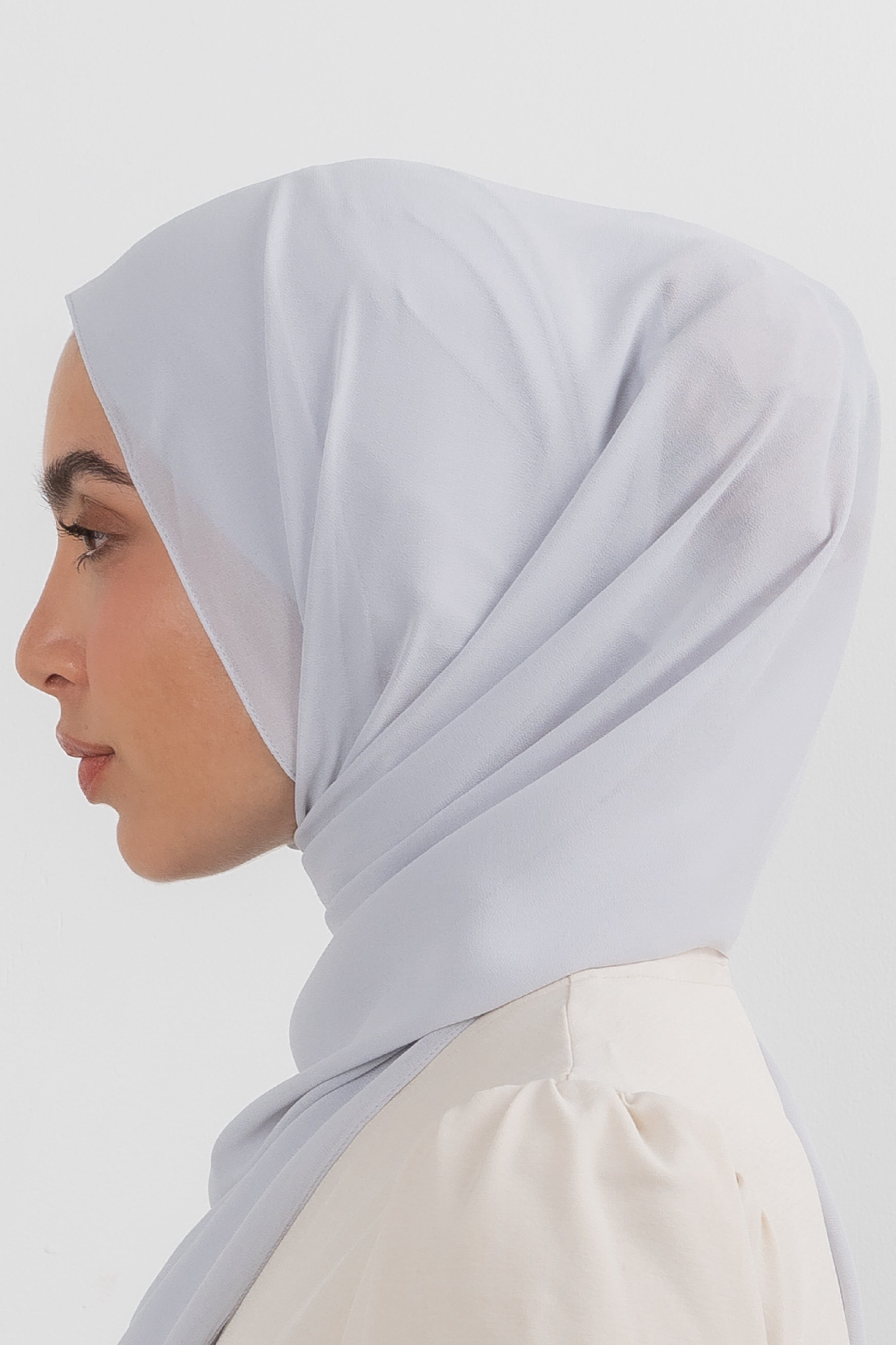 Chiffon Hijab Set - Platinum - Modern Hijabi