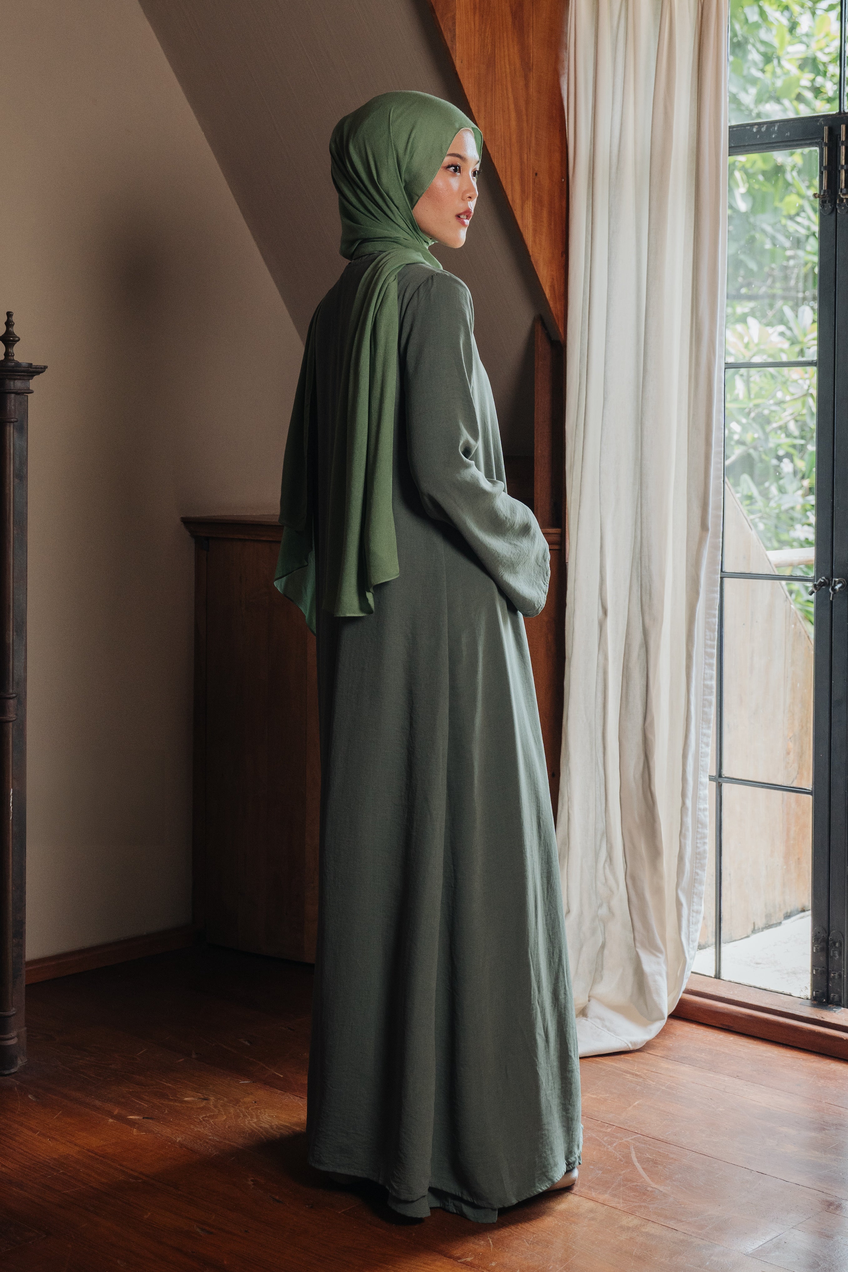 Riwa Abaya Set - Green
