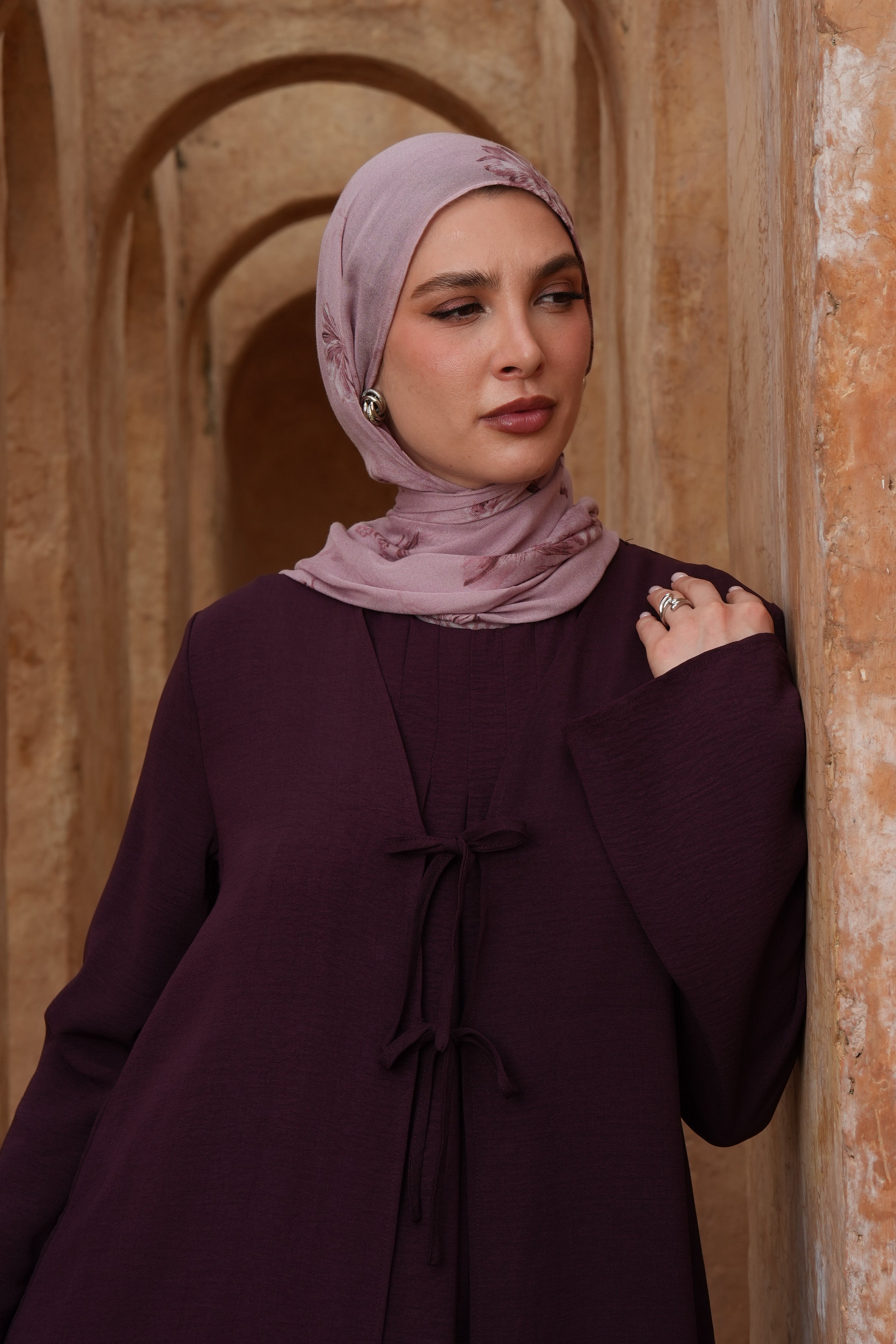 Riwa Abaya Set - Purple - Modern Hijabi