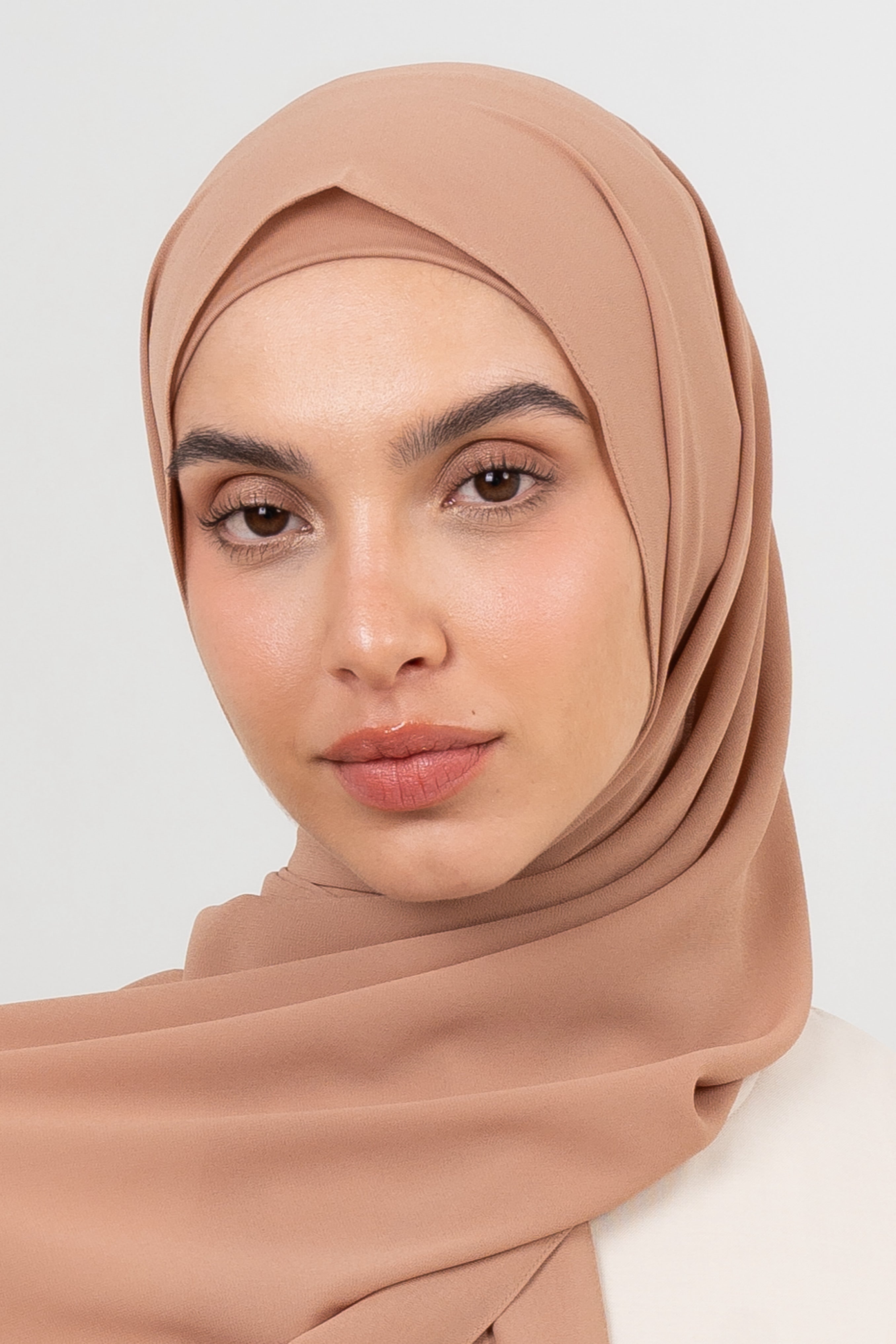 Chiffon Hijab Set - Fawn - Modern Hijabi