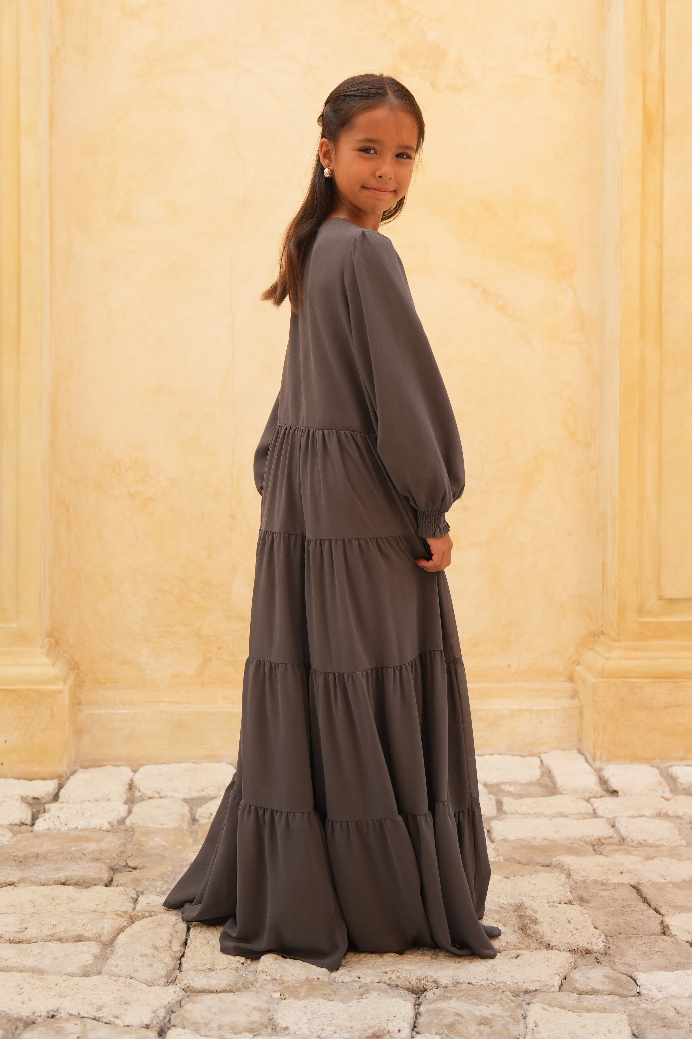 Kids Azealia Flare Maxi - Gray
