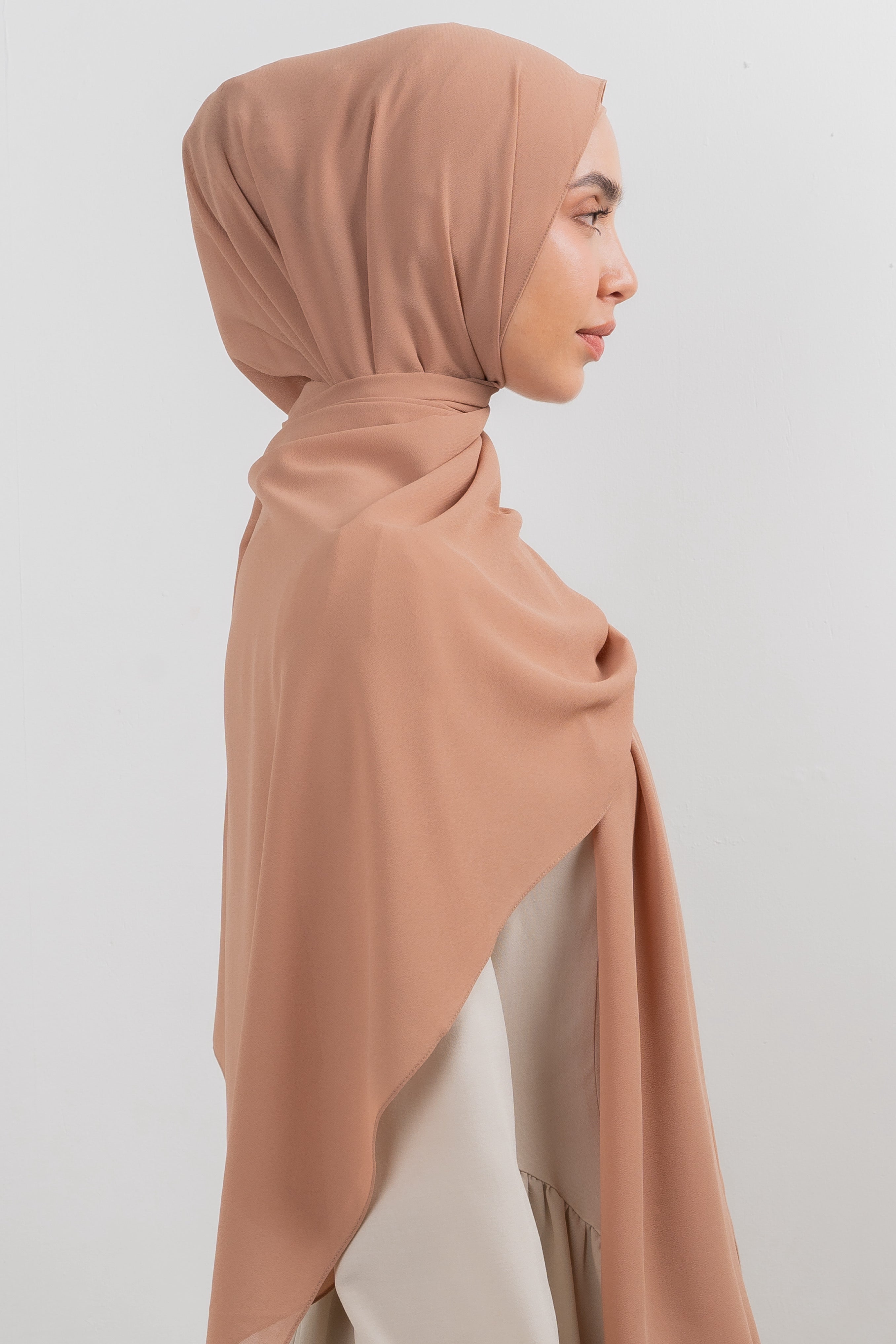Chiffon Hijab Set - Fawn - Modern Hijabi