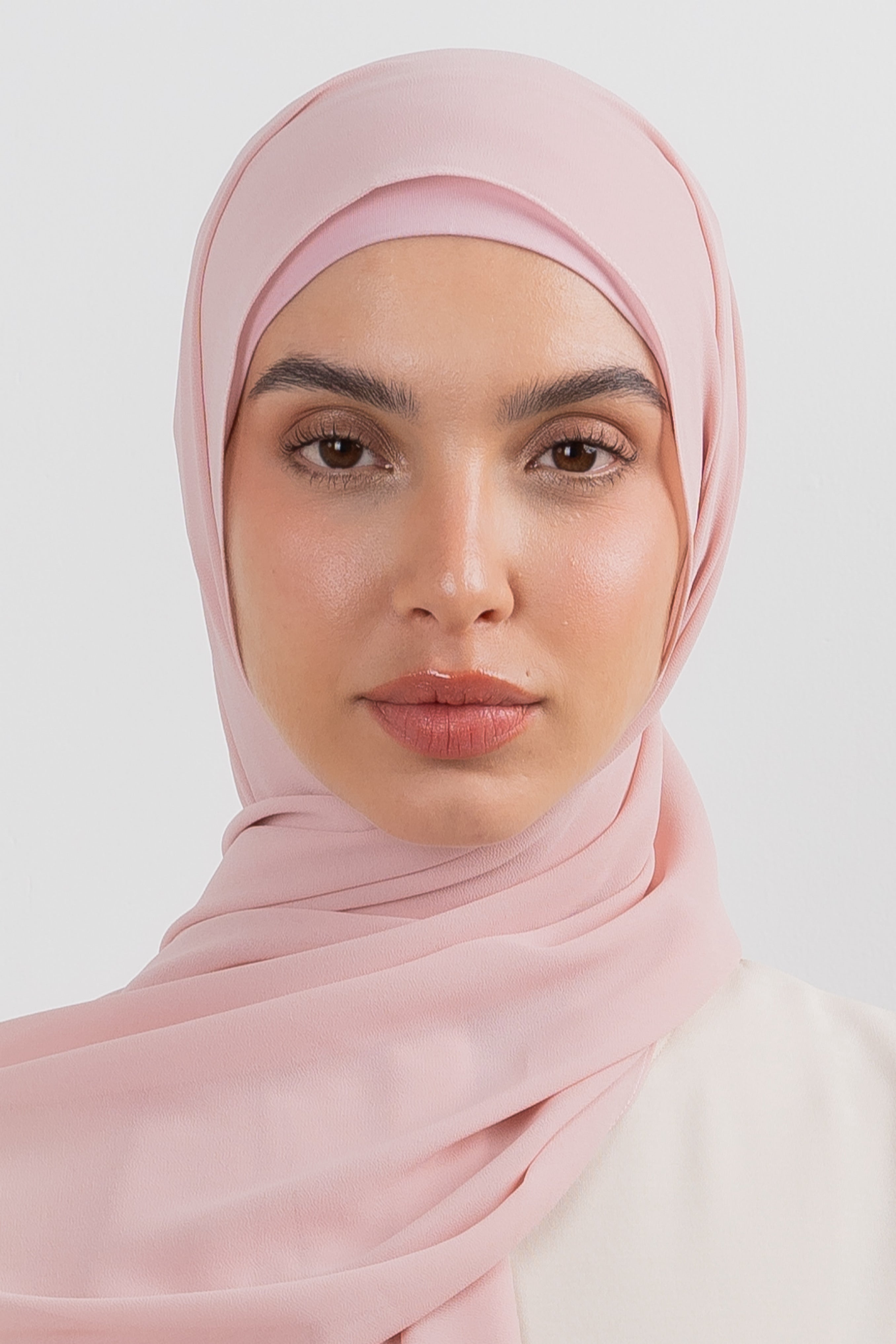 Chiffon Hijab Set - Blush - Modern Hijabi
