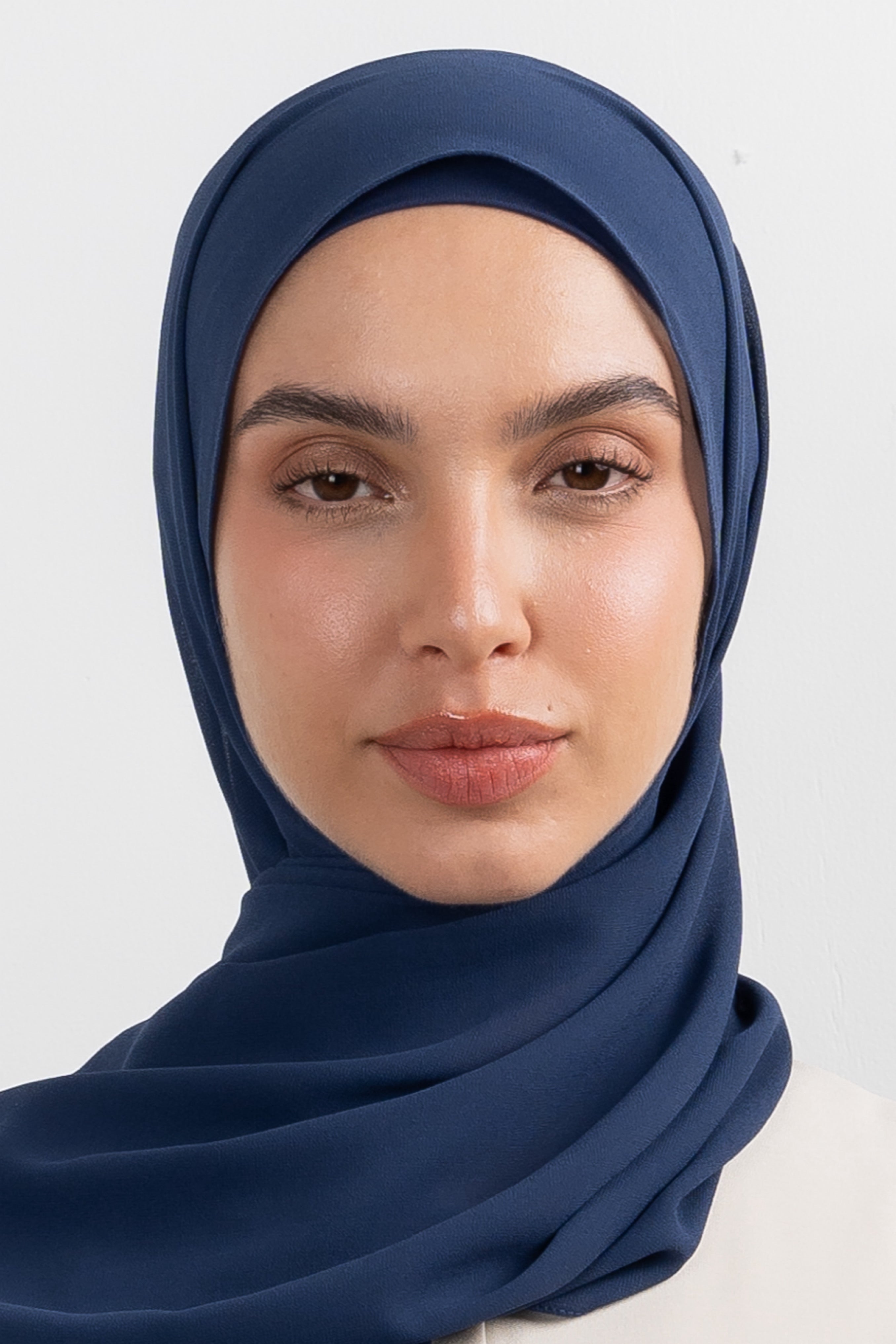 Chiffon Hijab Set - Space Blue - Modern Hijabi