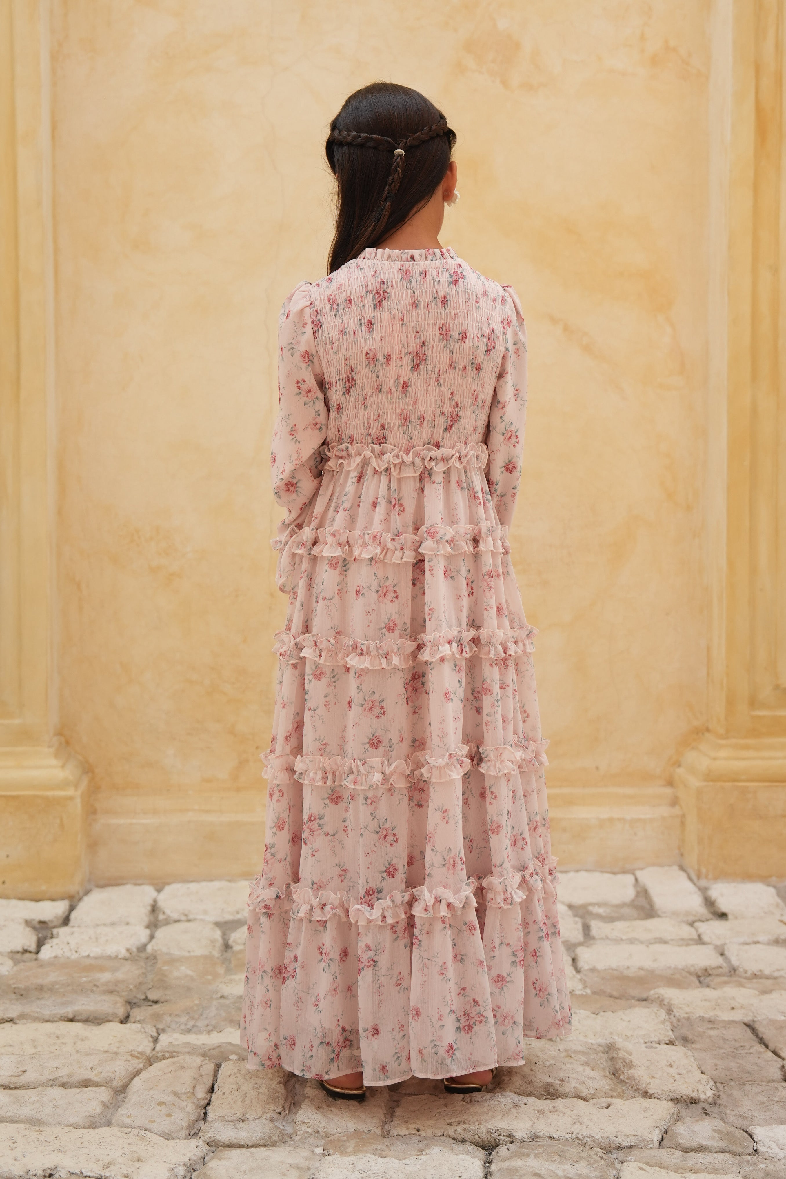 Girls Arabella Dress - Rosily Bloom