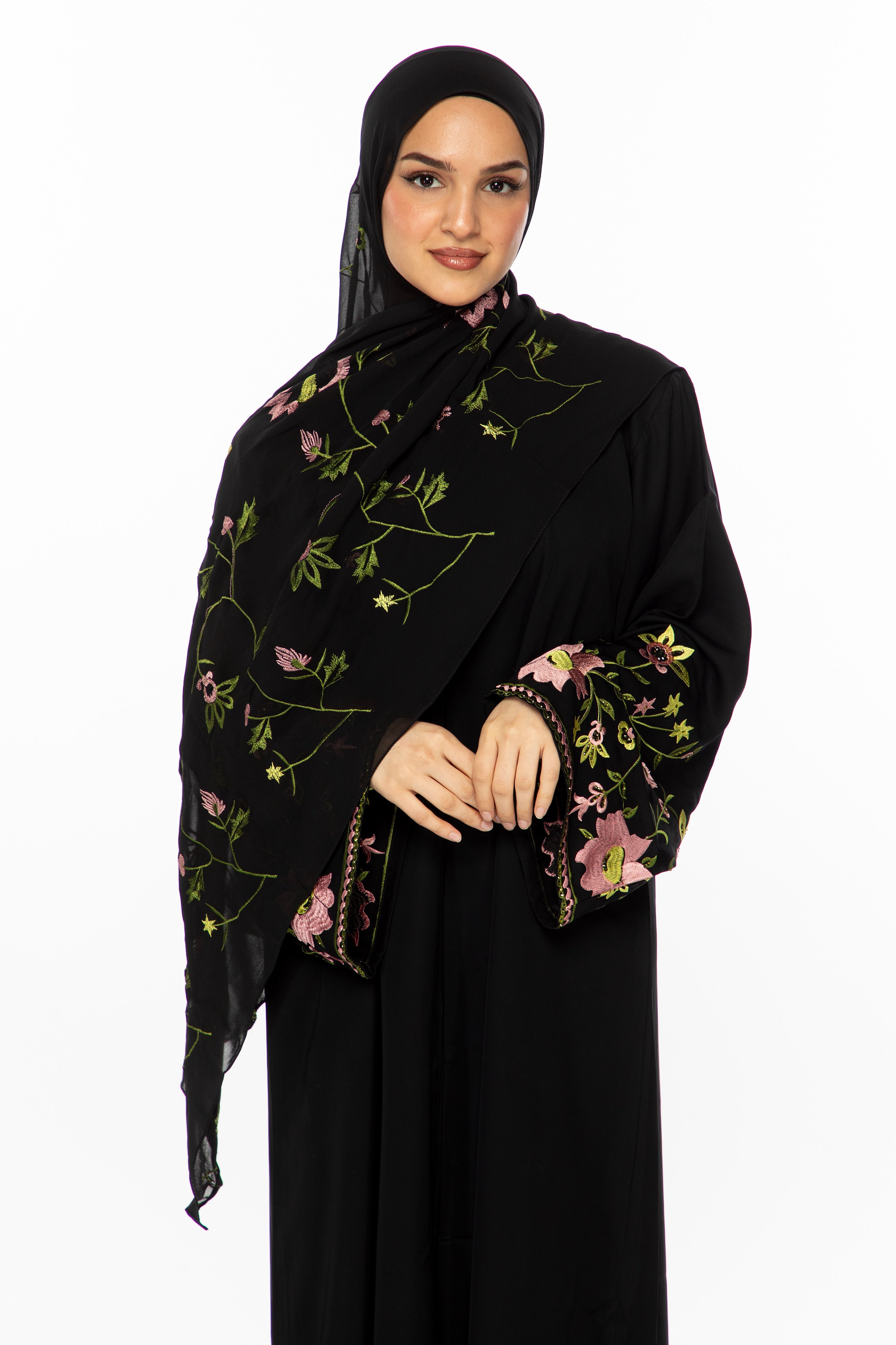 Safa Black Abaya Set - Modern Hijabi