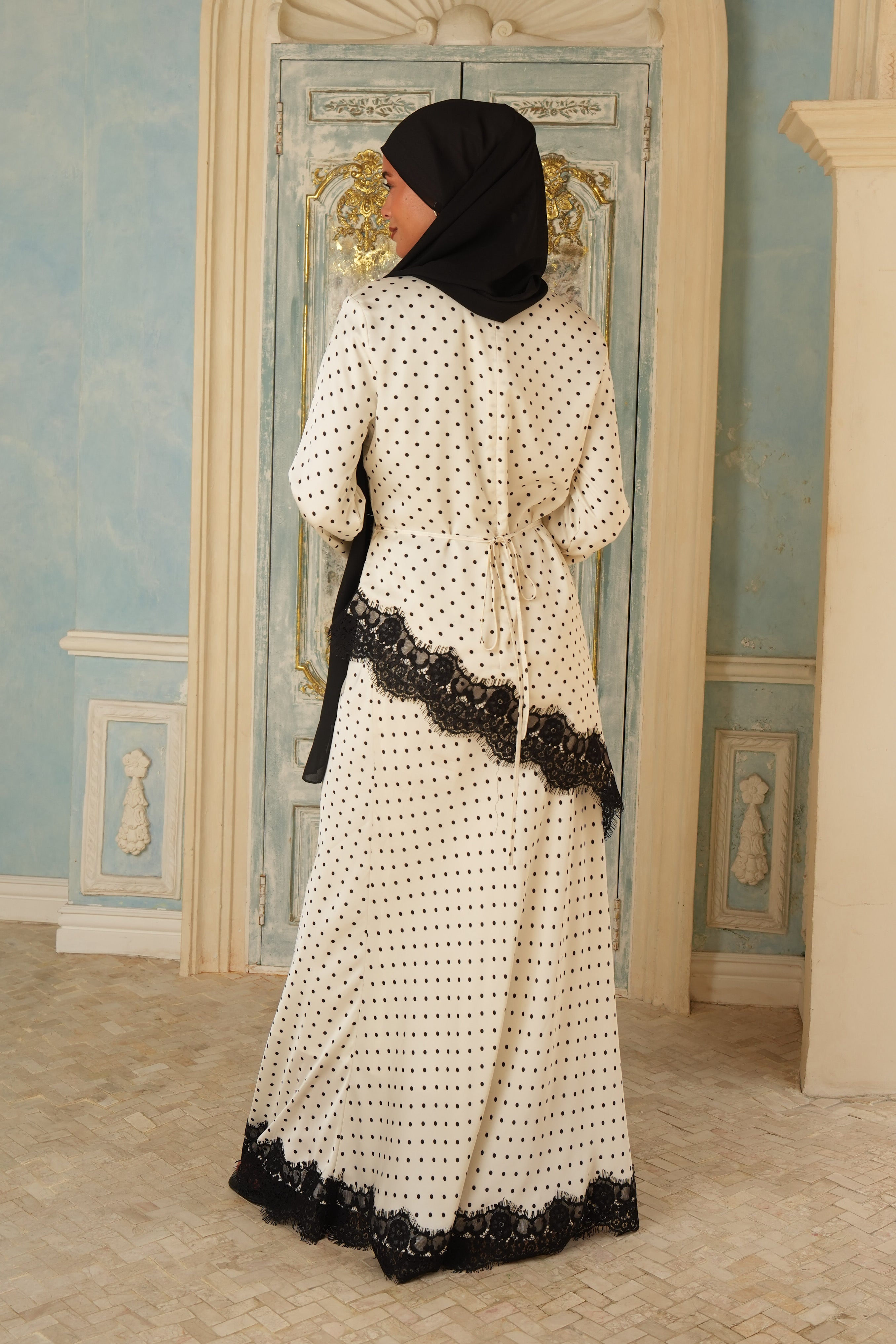 Lace Skirt/Shirt Set - White