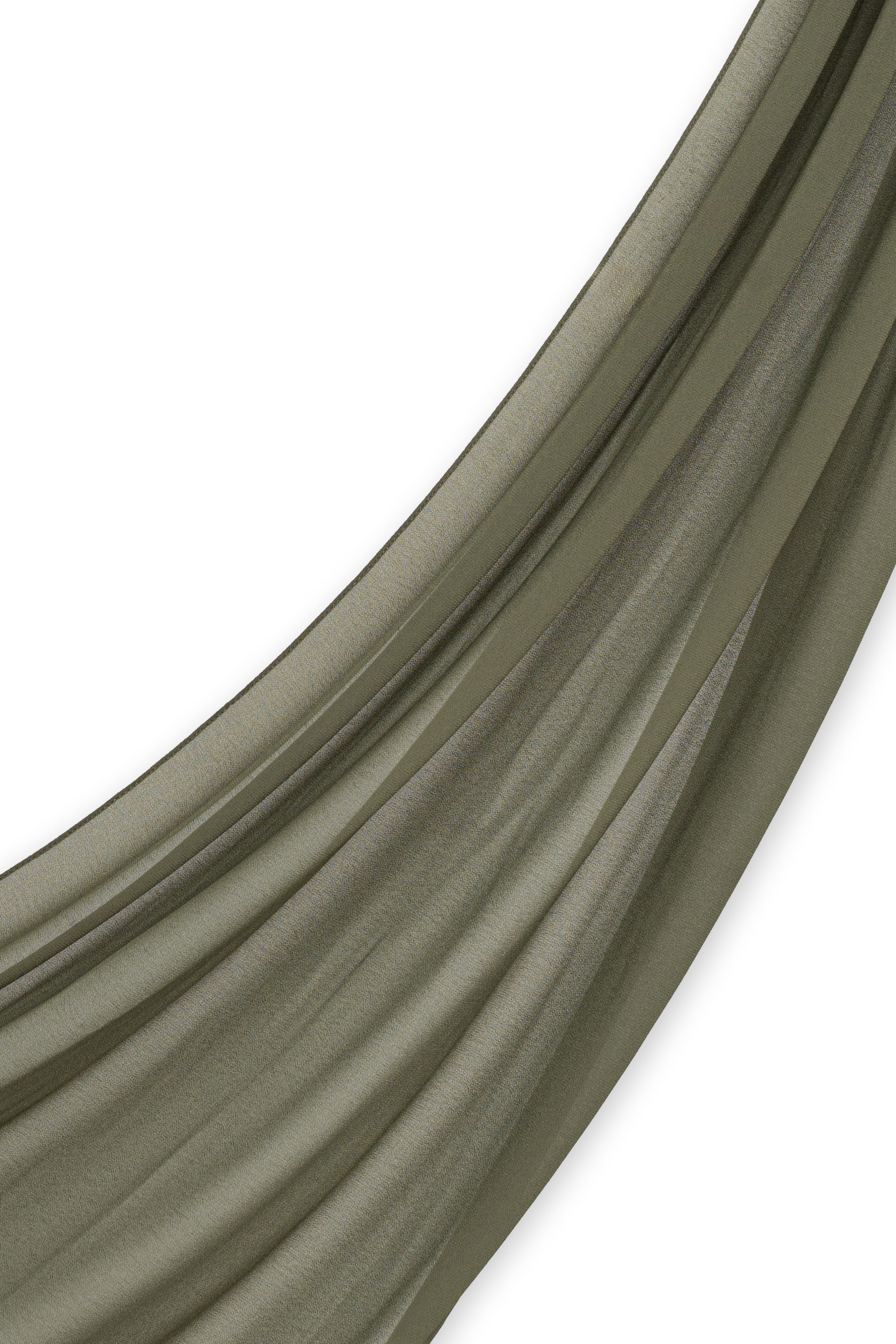 Chiffon Hijab Set - Stone Moss - Modern Hijabi