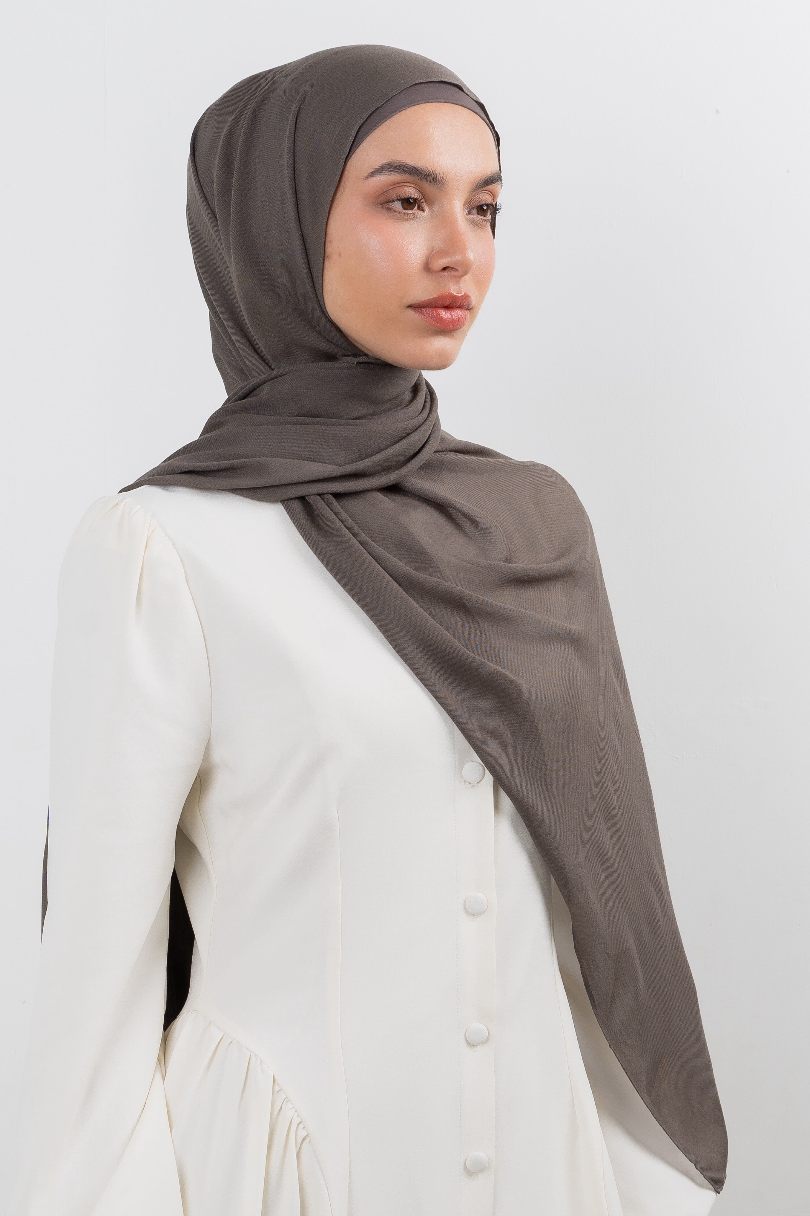 Modal Hijab Set - Dark Truffle - Modern Hijabi