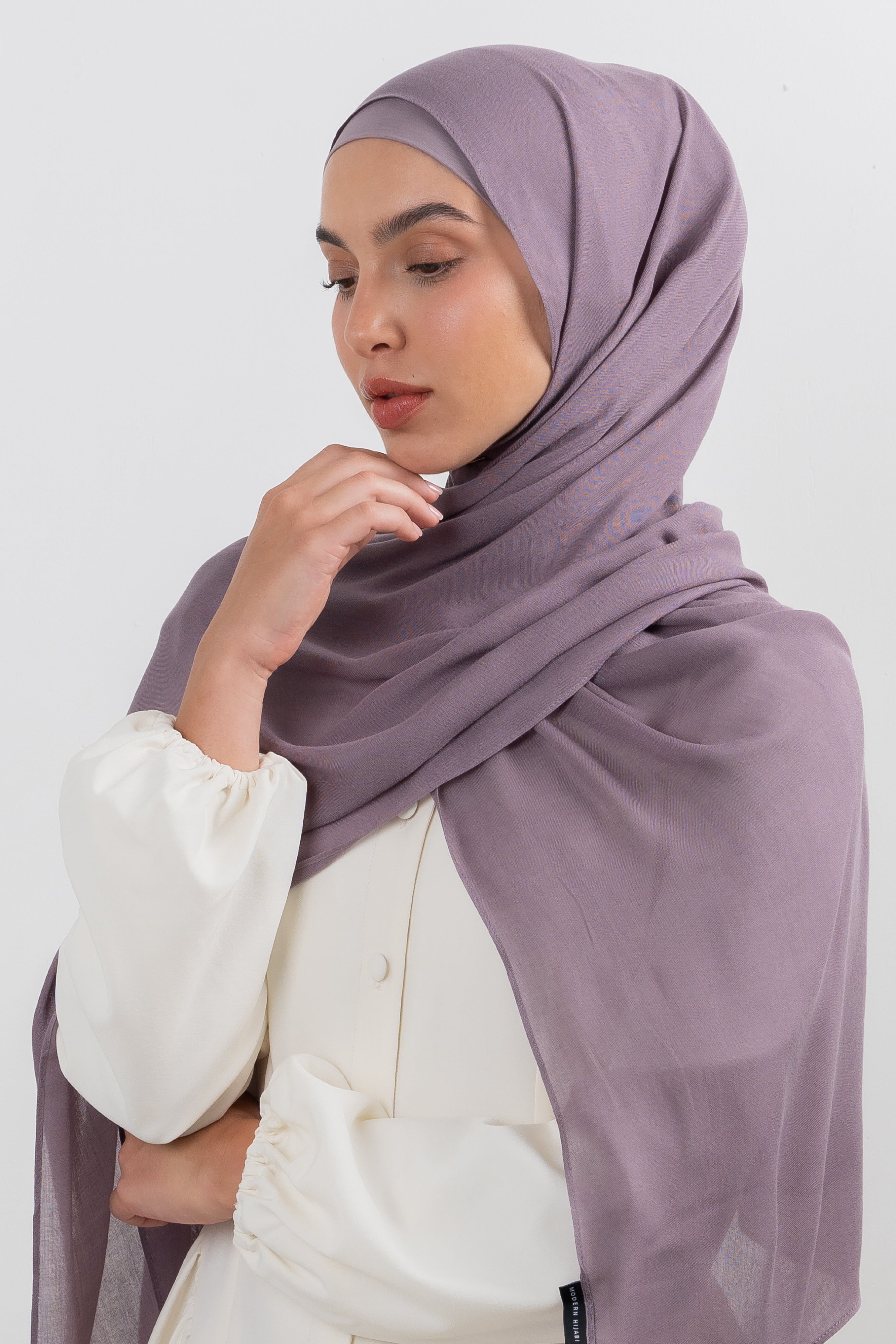Modal Hijab Set - Dusky Lilac - Modern Hijabi