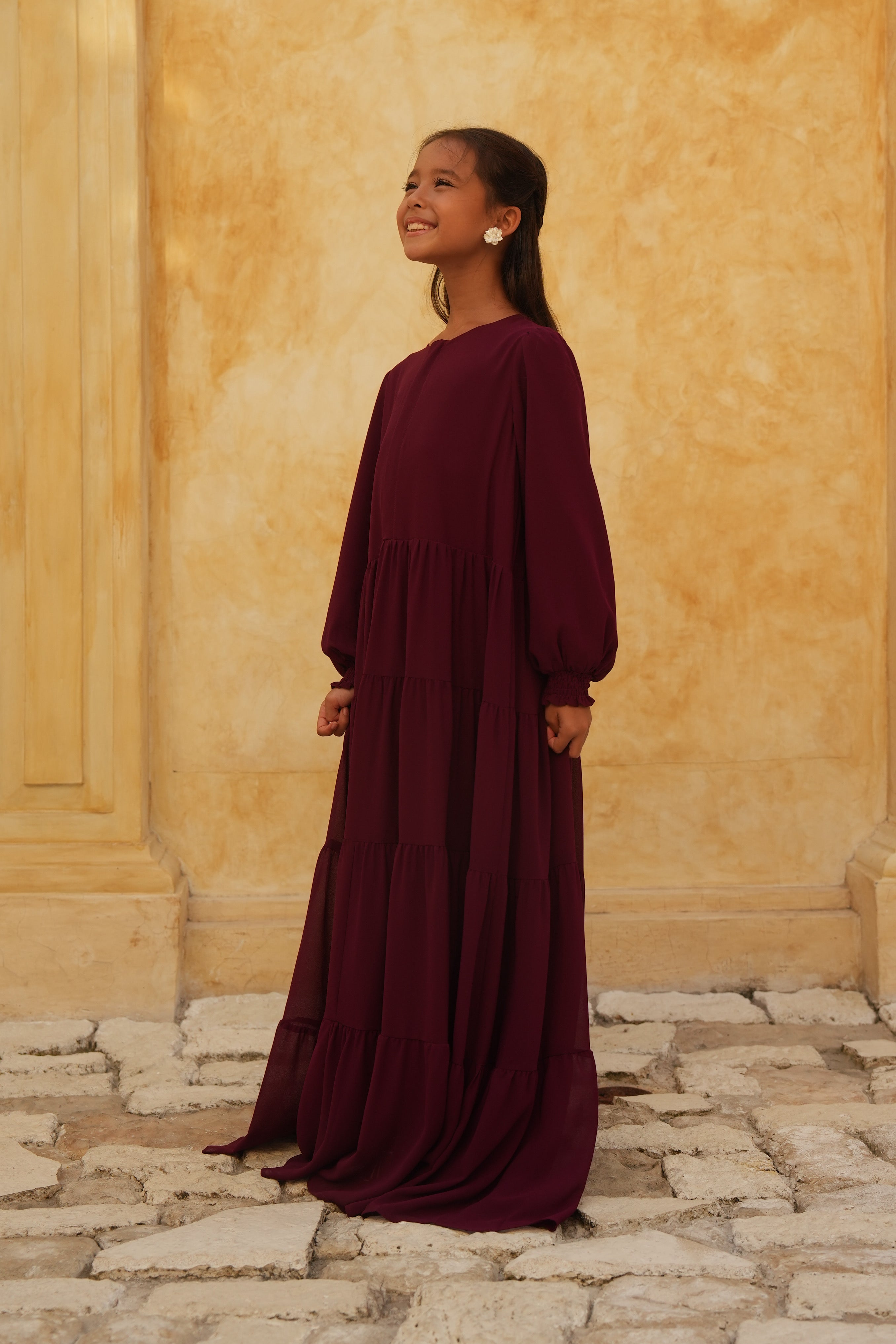 Kids Azealia Flare Maxi - Ruby