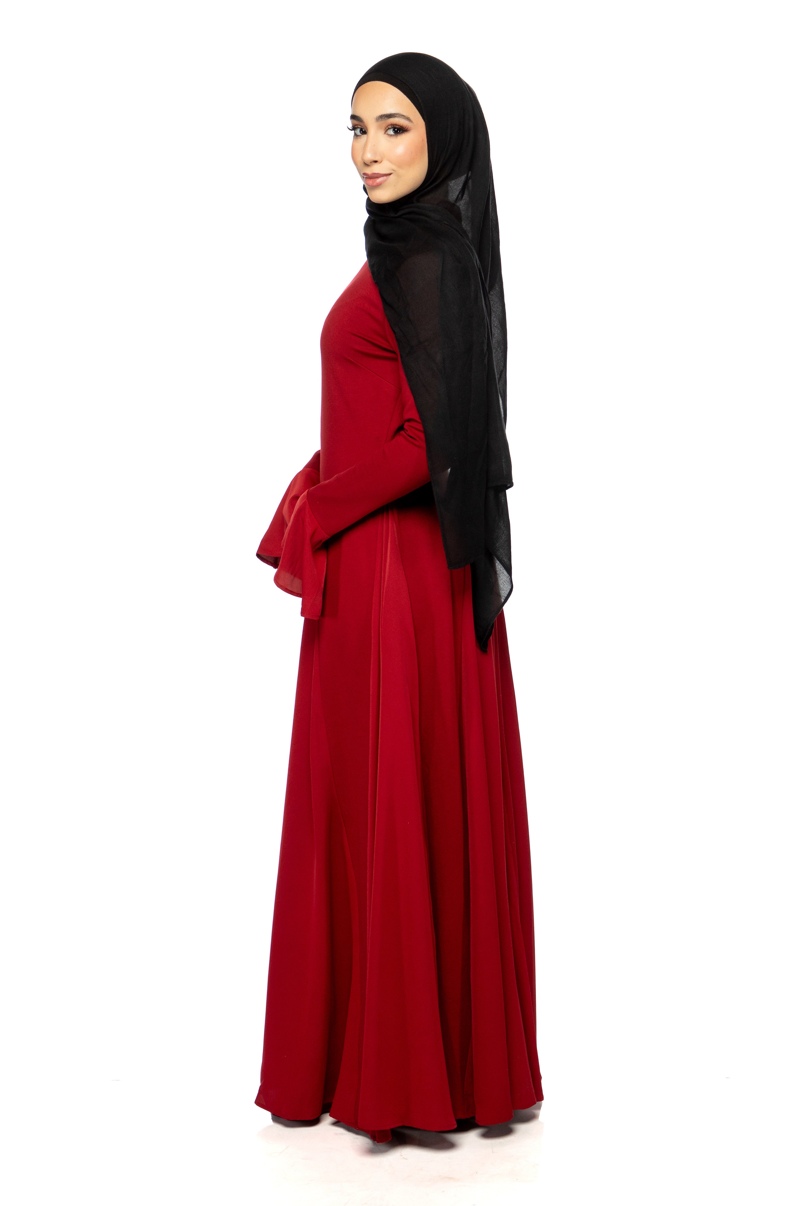 Cecilia Dress - Cherry Red - Modern Hijabi