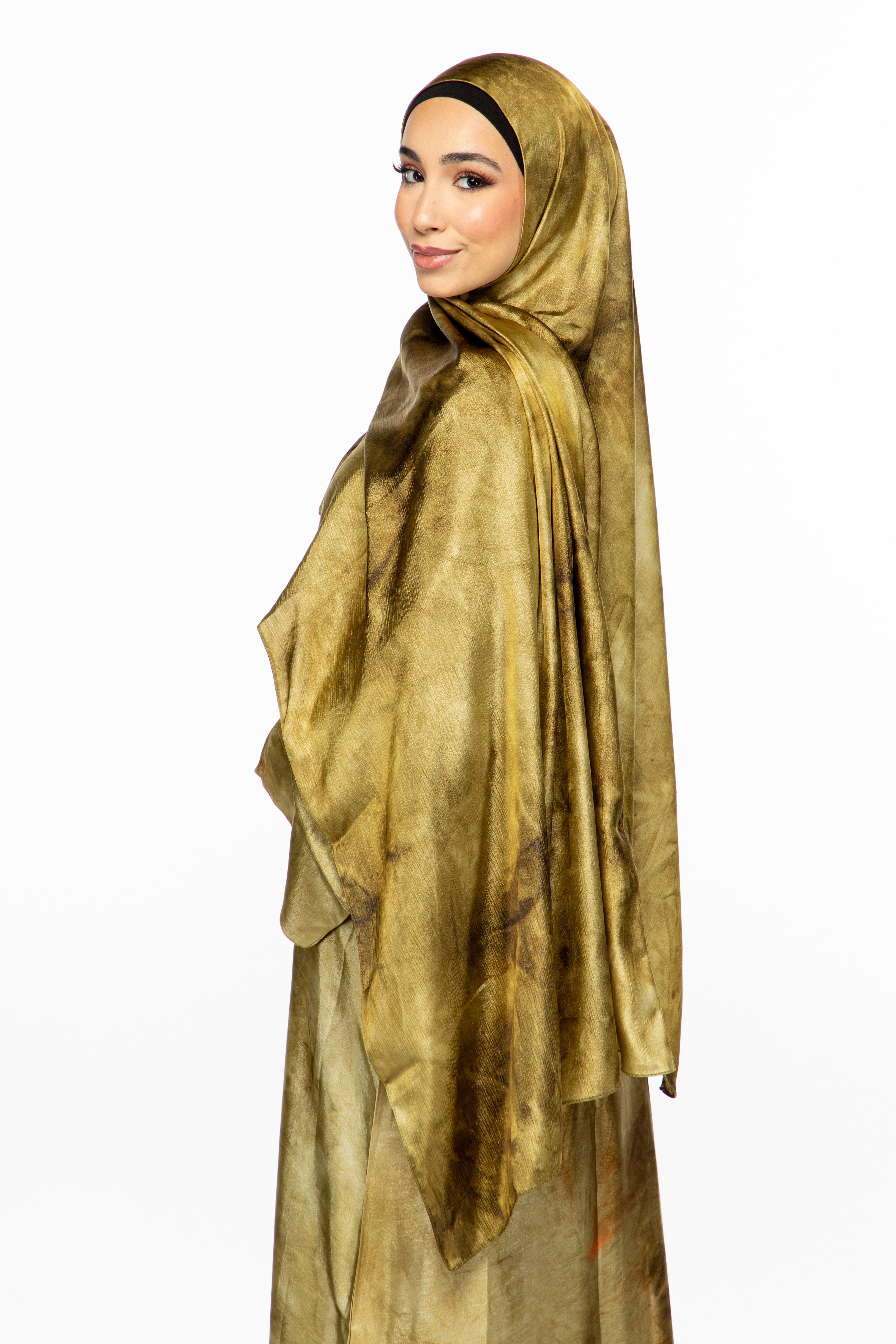 Safa Watercolor 4 Pc Abaya Set - Modern Hijabi