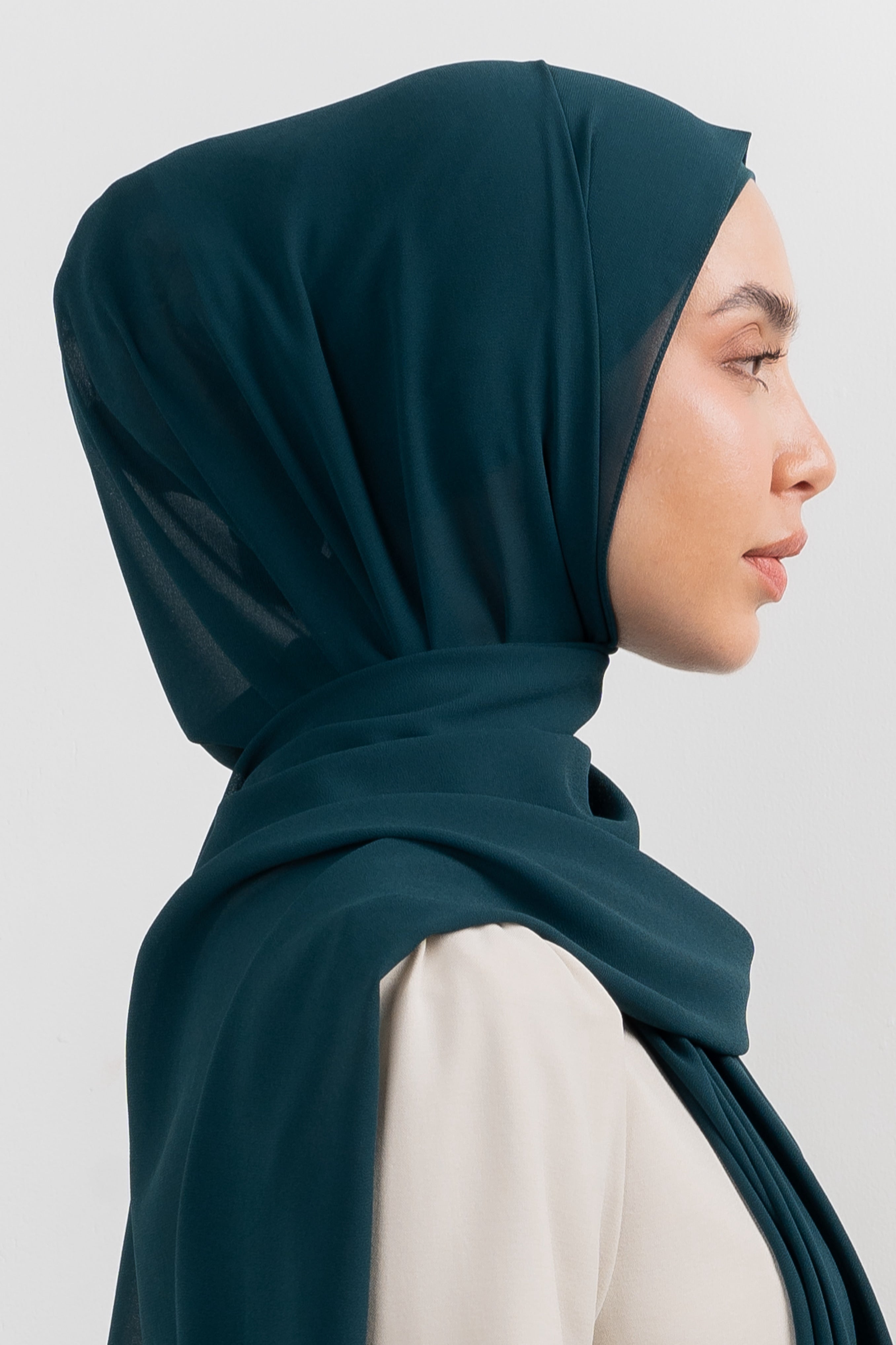 Chiffon Hijab Set - Prussian - Modern Hijabi