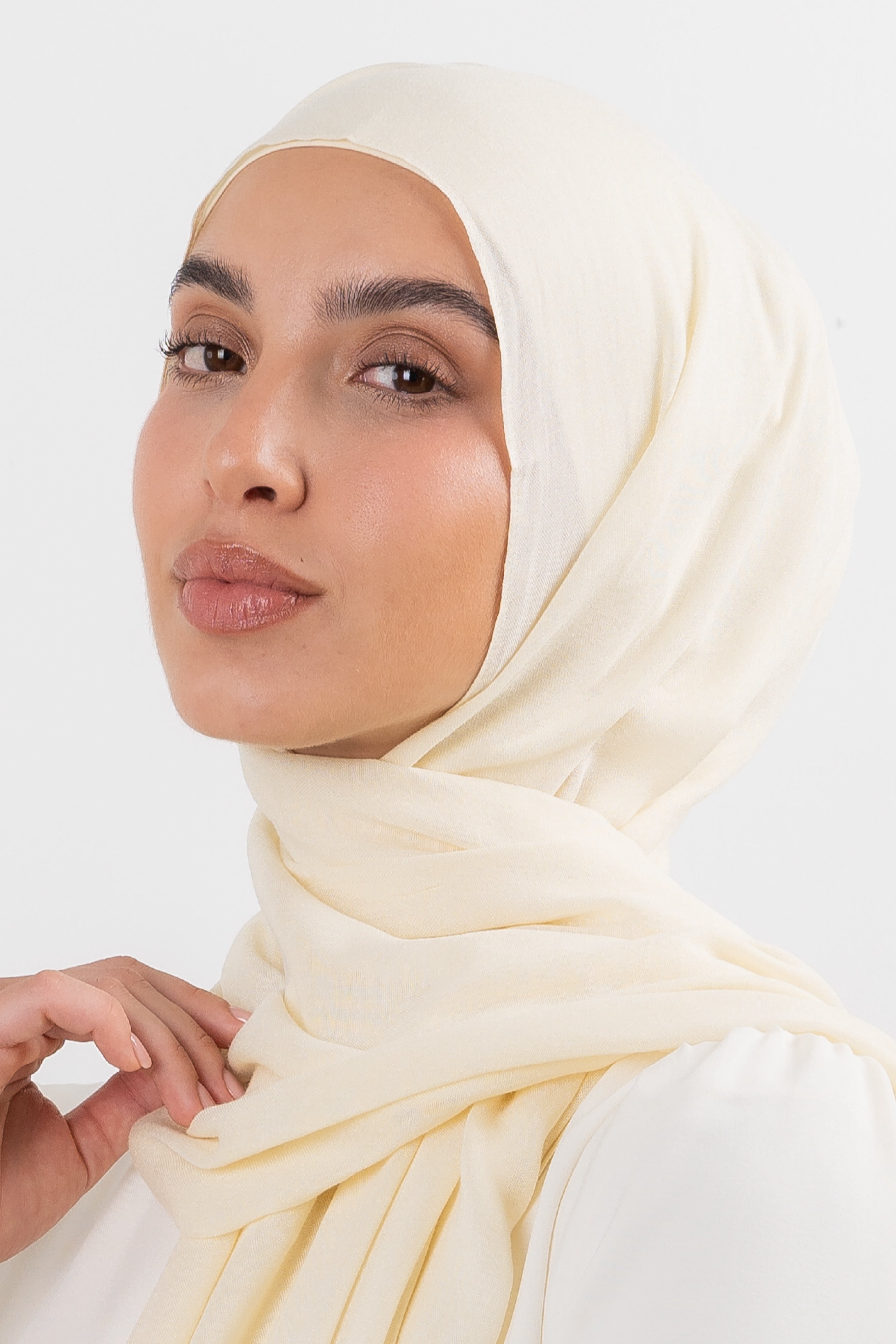 Modal Hijab Set - Transparent Yellow - Modern Hijabi