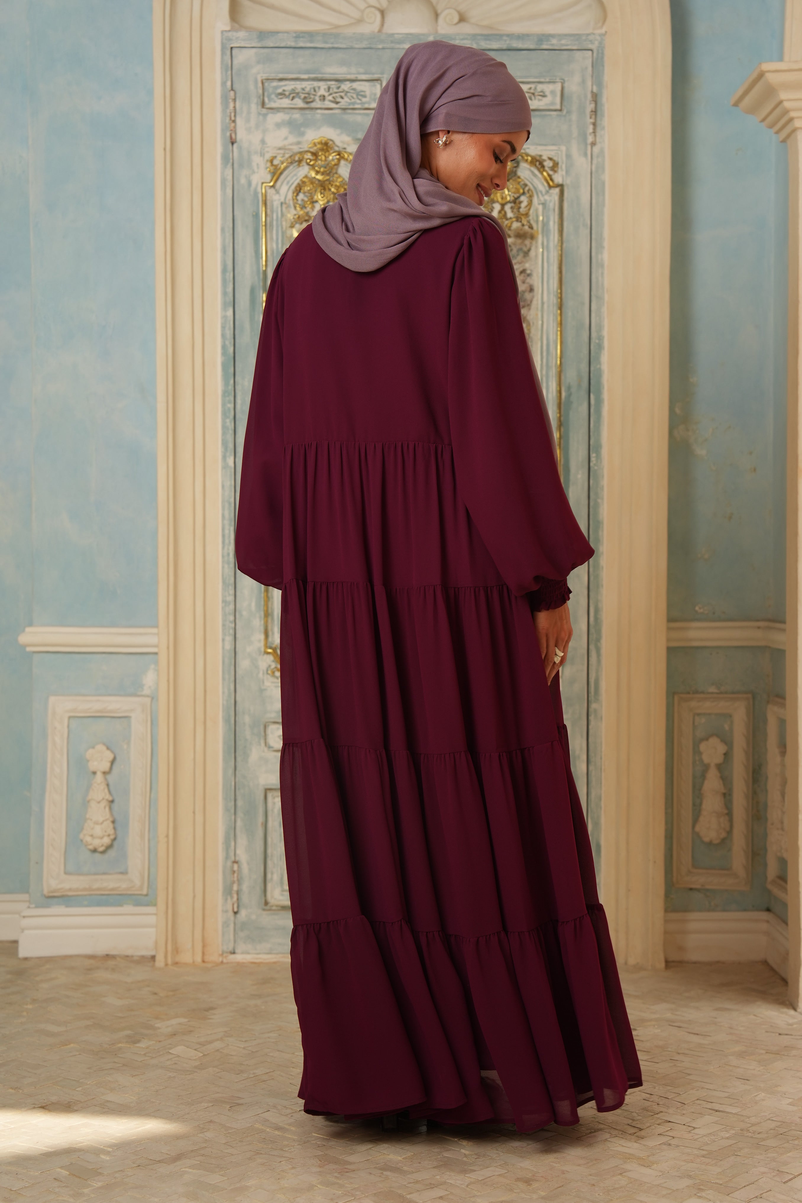 Azealia Flare Maxi - Grape