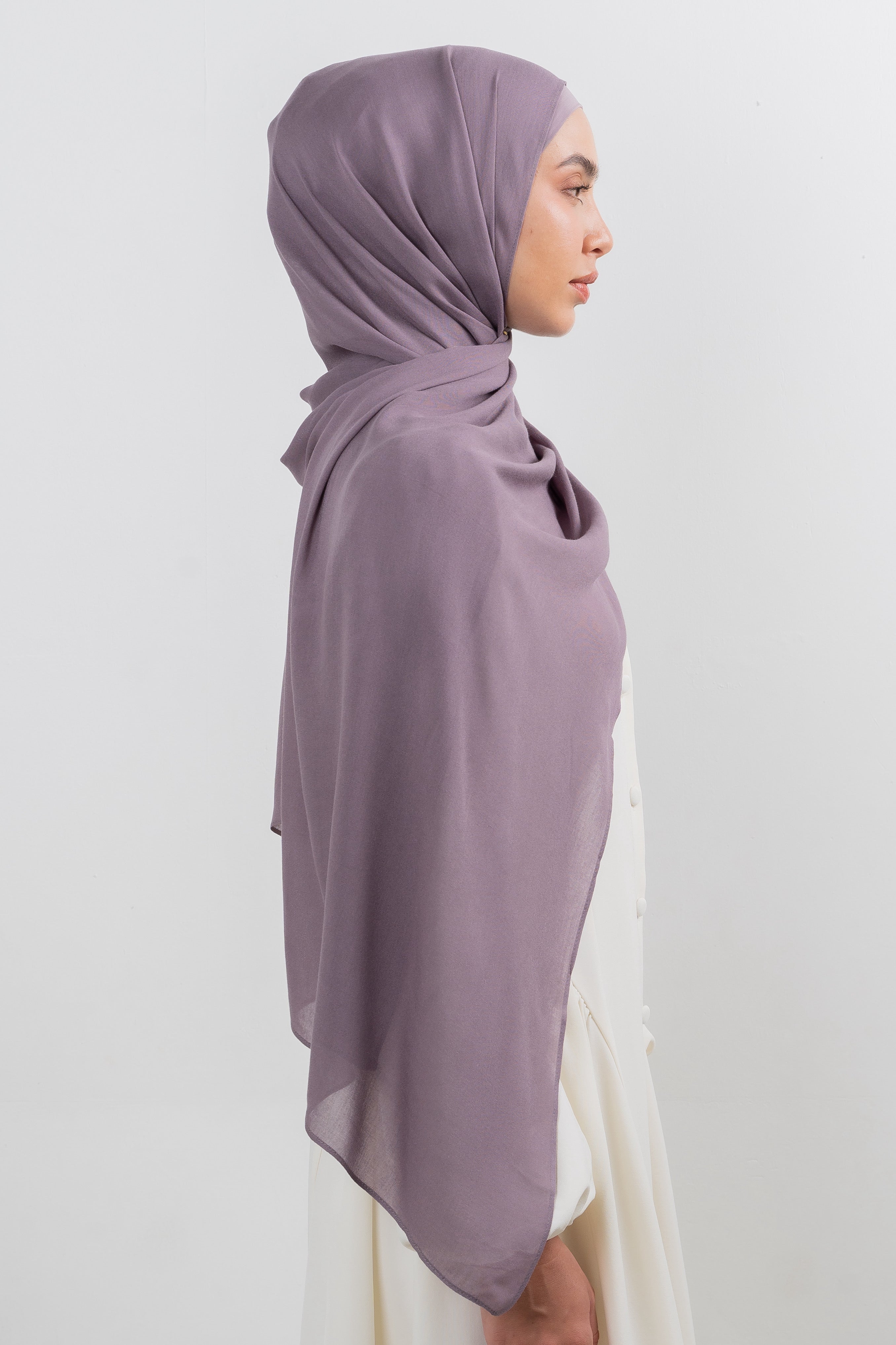 Modal Hijab Set - Dusky Lilac - Modern Hijabi
