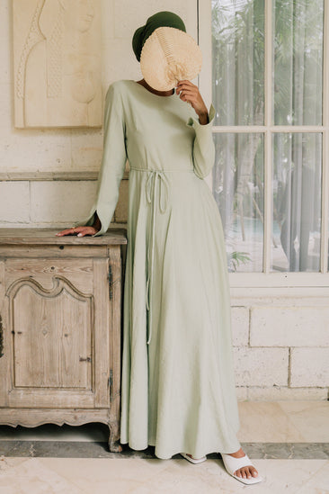 green emerald velvet dress Amara Maxi Dress