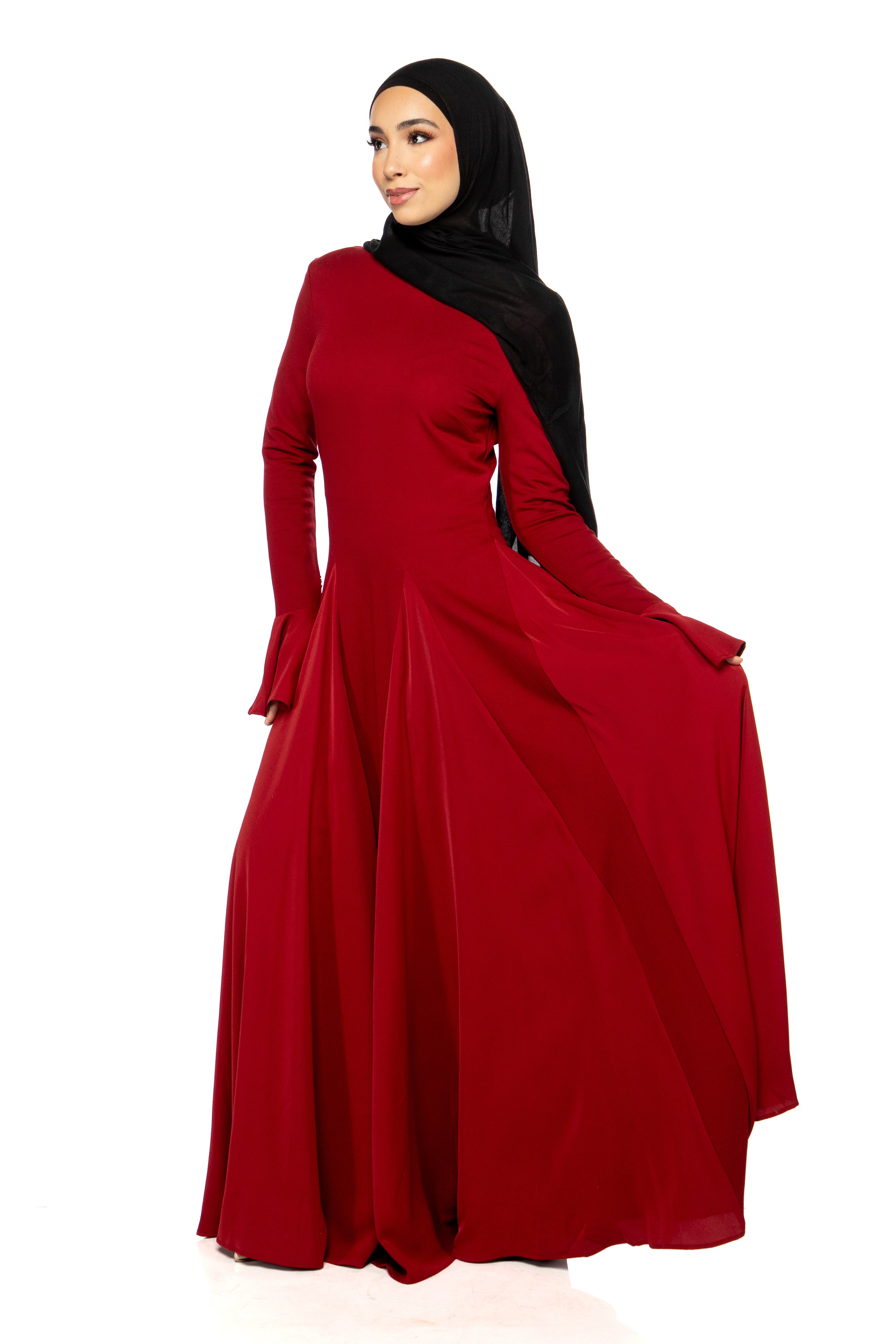 Cecilia Dress - Cherry Red - Modern Hijabi