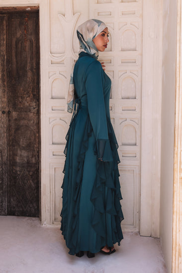 chinese dress ladies Alyah Satin Maxi Dress