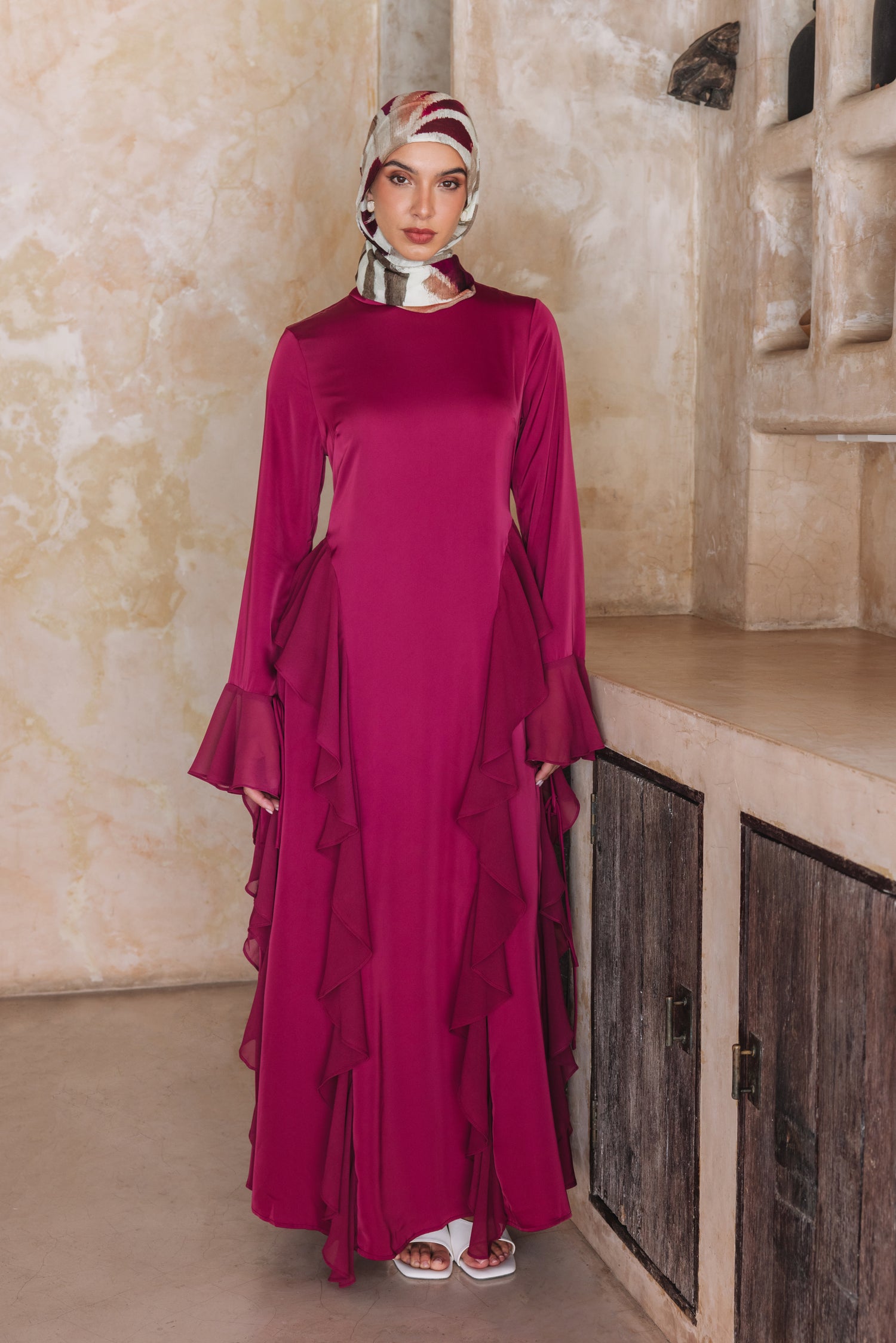 Malbec maxi dress
