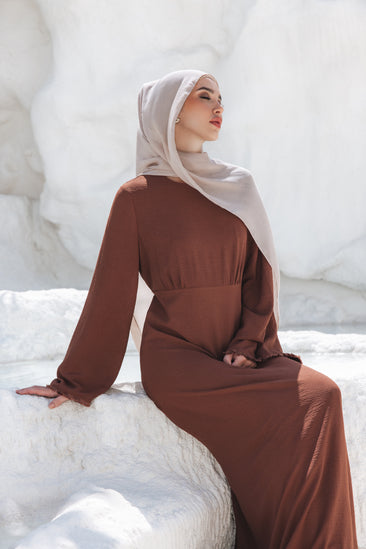 long sleeve dress hijab Lana Maxi Dress