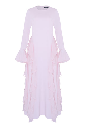 Alyah Satin Maxi Dress